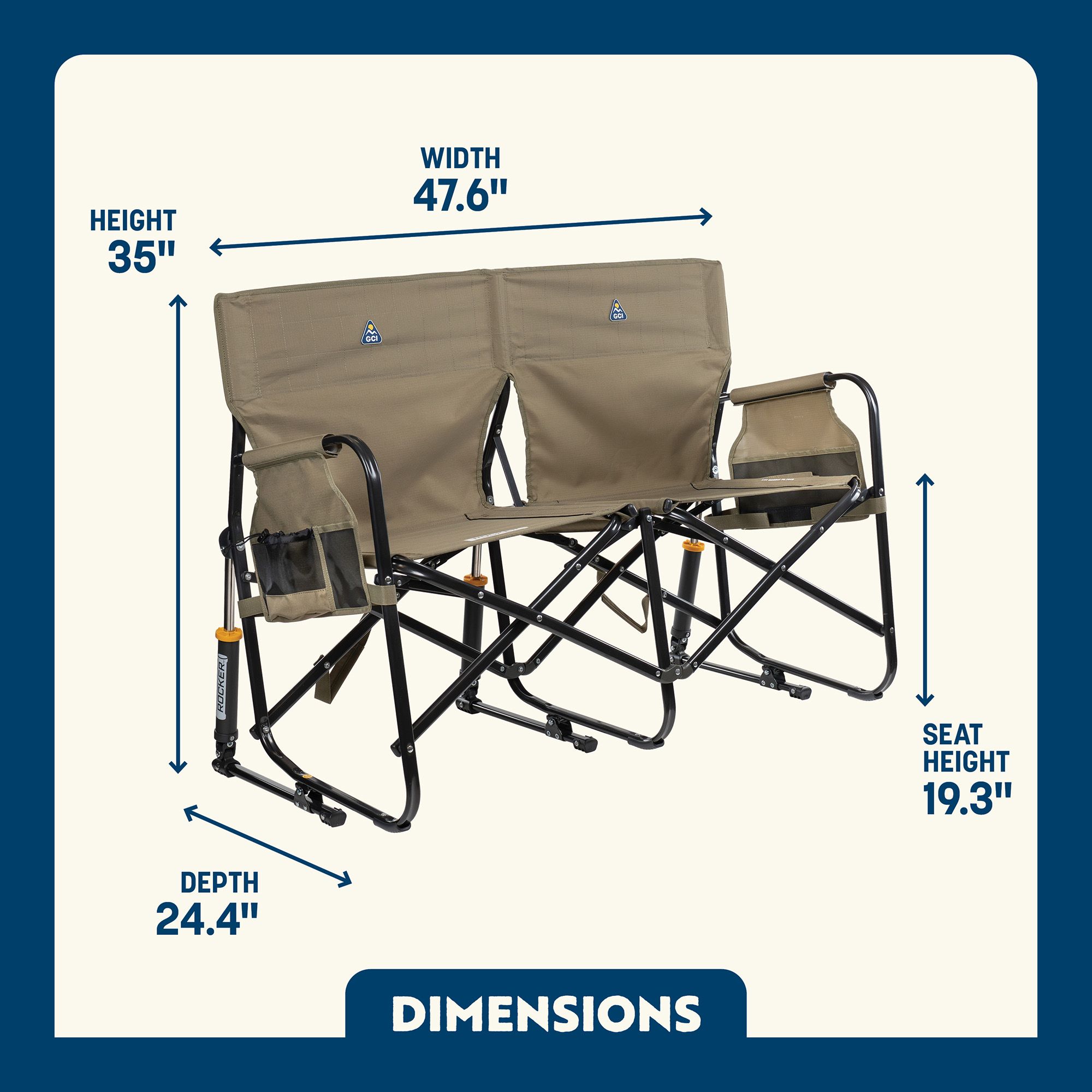 GCI Outdoor Tandem Rocker product image