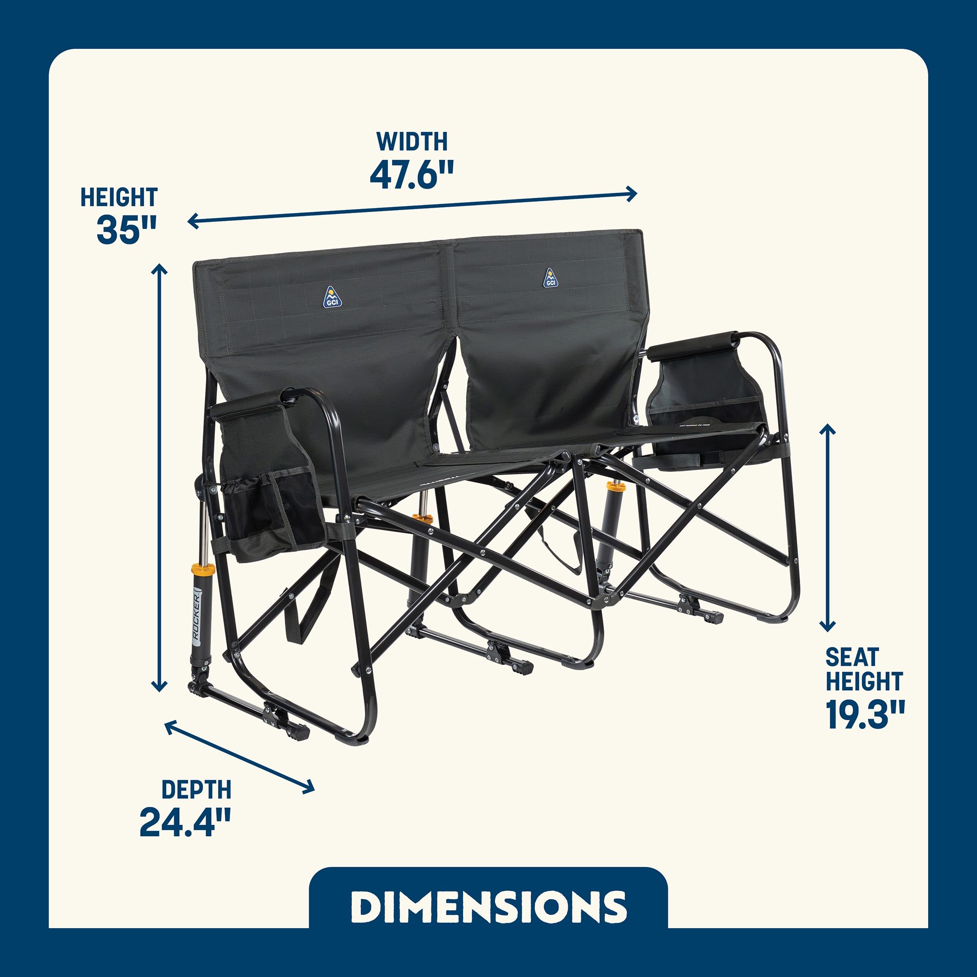 GCI Outdoor Tandem Rocker product image