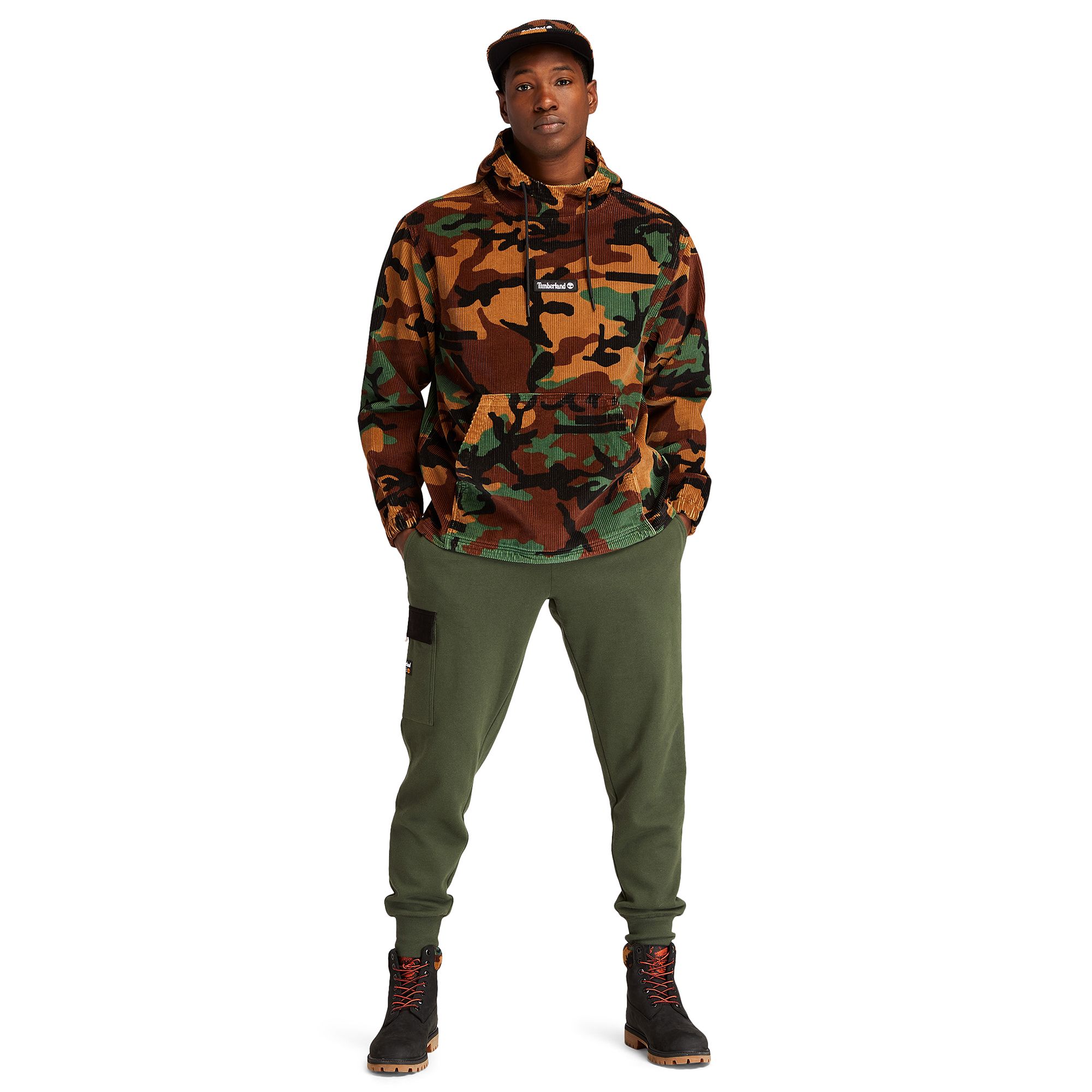 Timberland Men's Youth Culture Camo Corduroy Hoodie product image