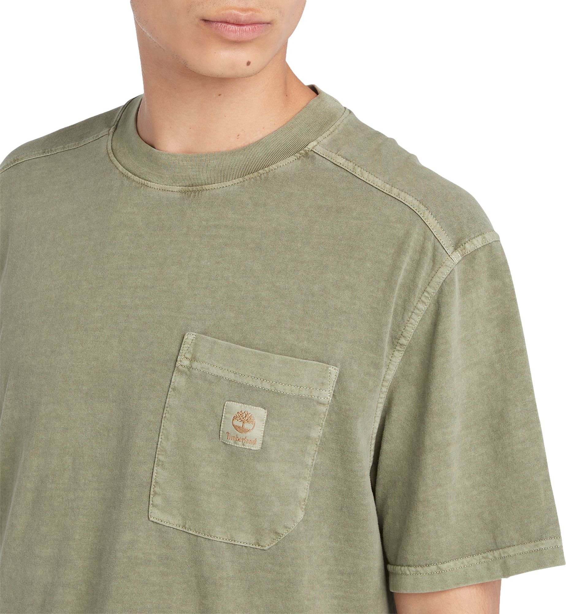 Timberland Men's Garment Dye Short-Sleeve Pocket Tee