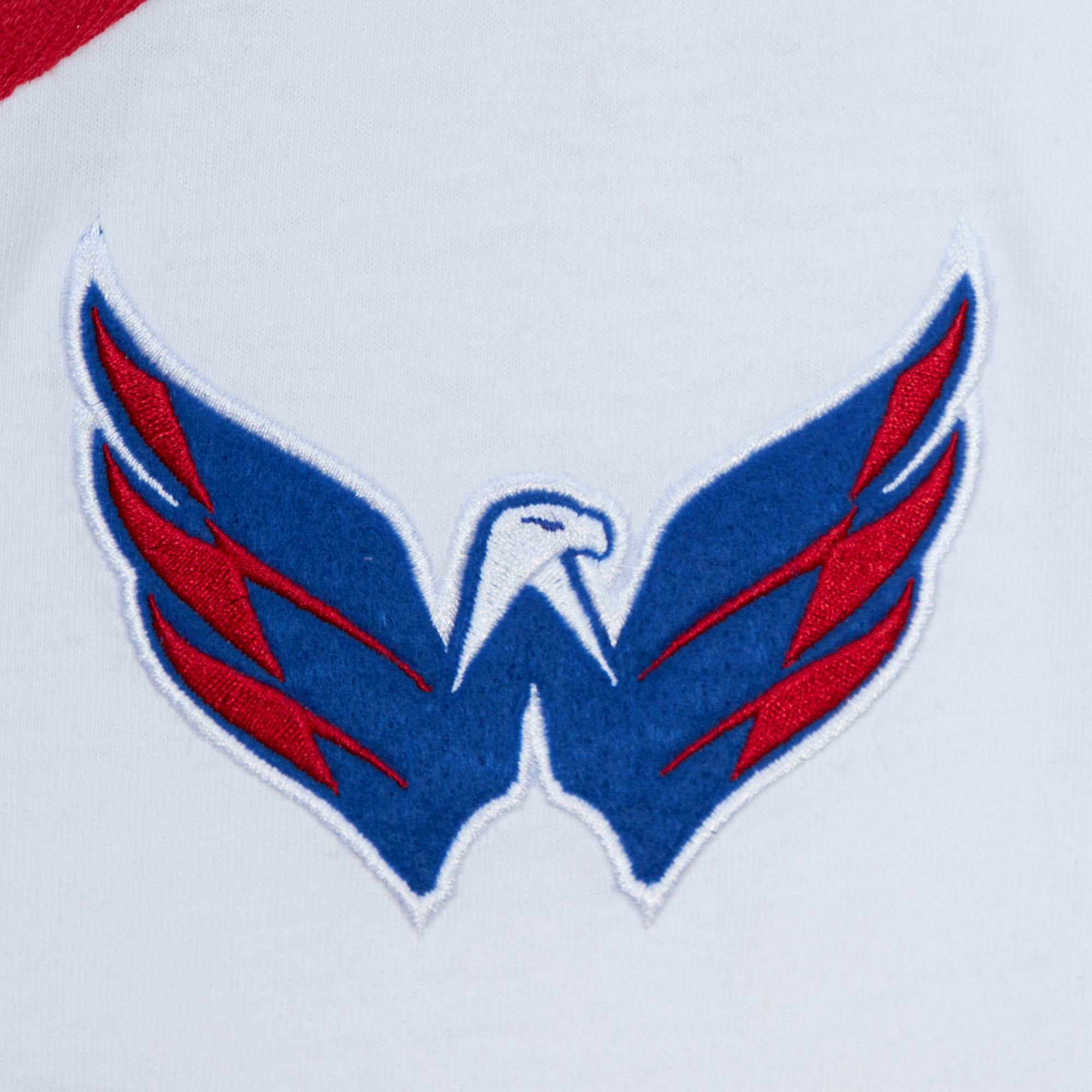 Mitchell & Ness Washington Capitals White Baseball Jersey