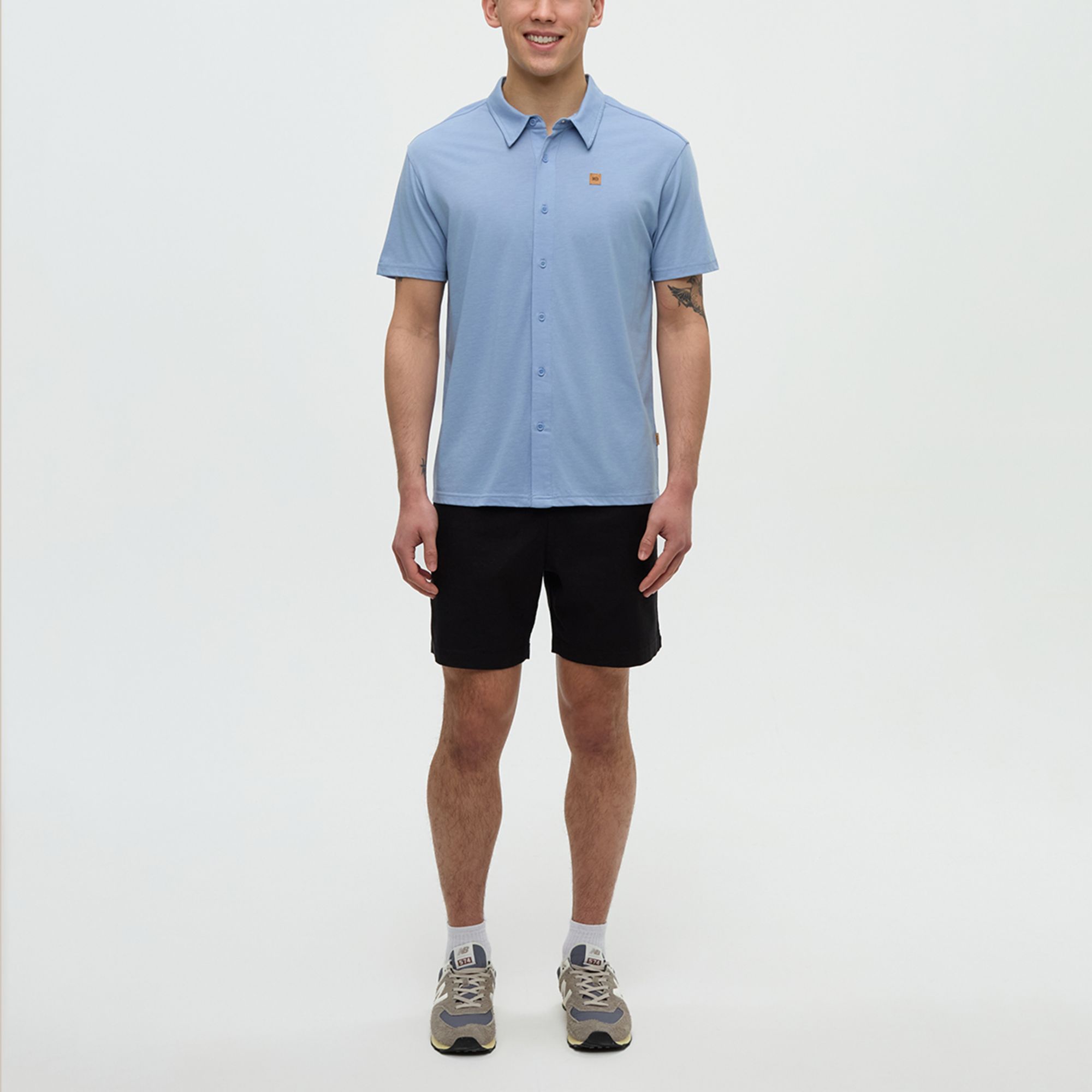tentree Men's Treeblend Short-Sleeve Button Down Shirt product image