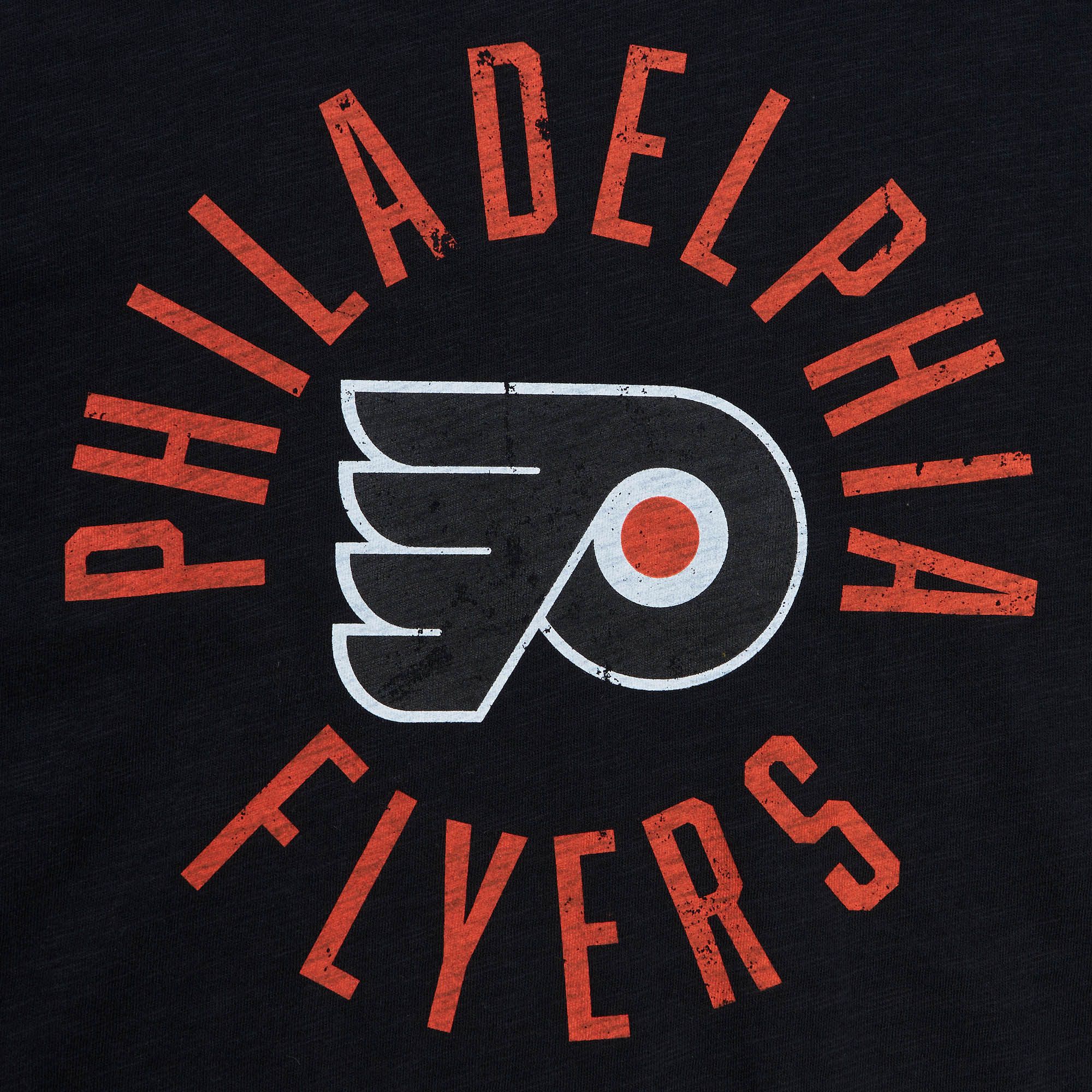 Mitchell & Ness Philadelphia Flyers 2023 Slub Black T-Shirt