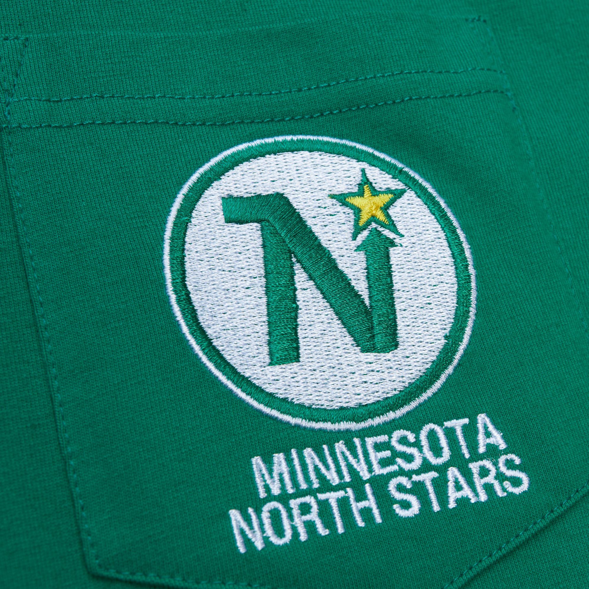 Mitchell & Ness Minnesota North Stars Pocket Green T-Shirt