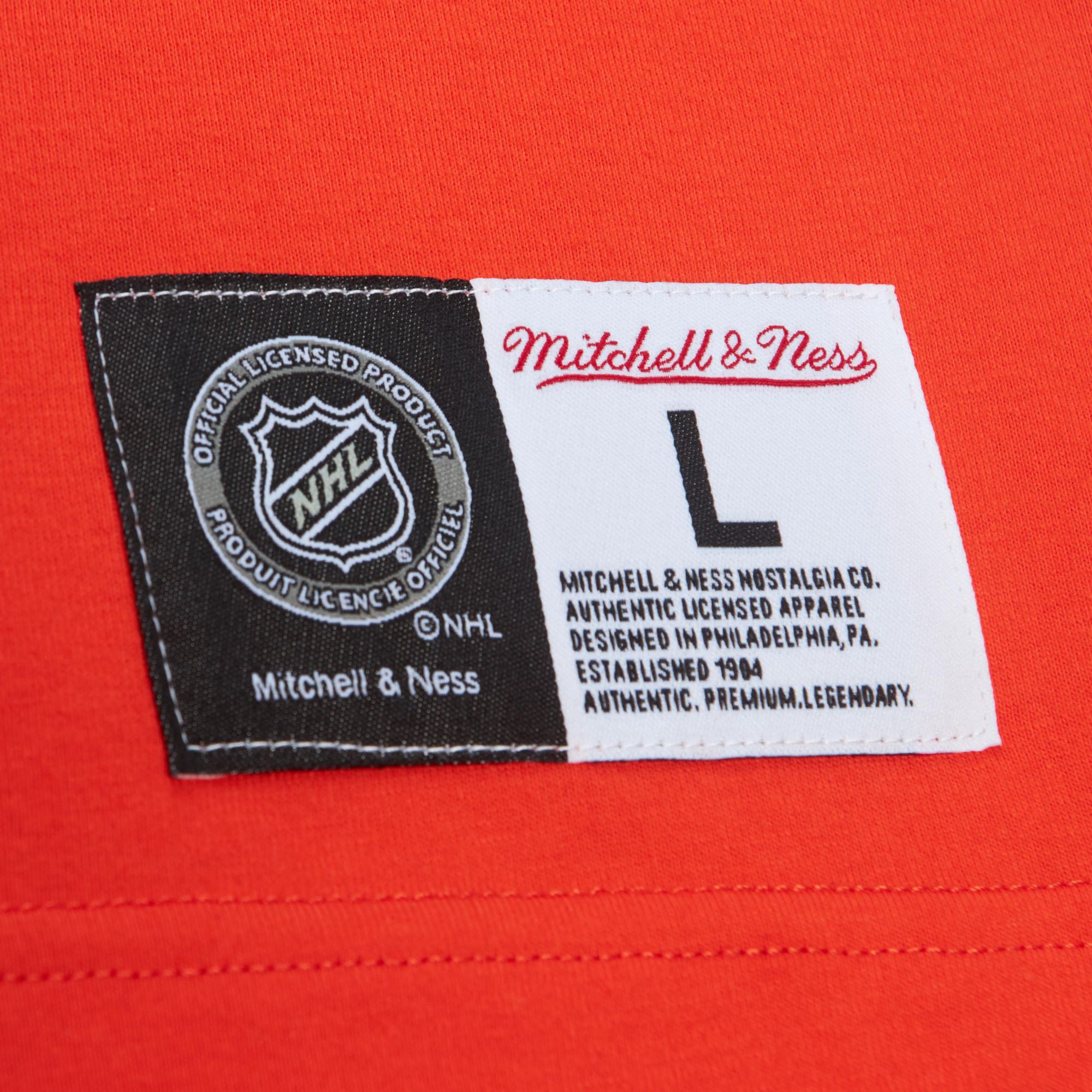 Mitchell & Ness Philadelphia Flyers Pocket Orange T-Shirt