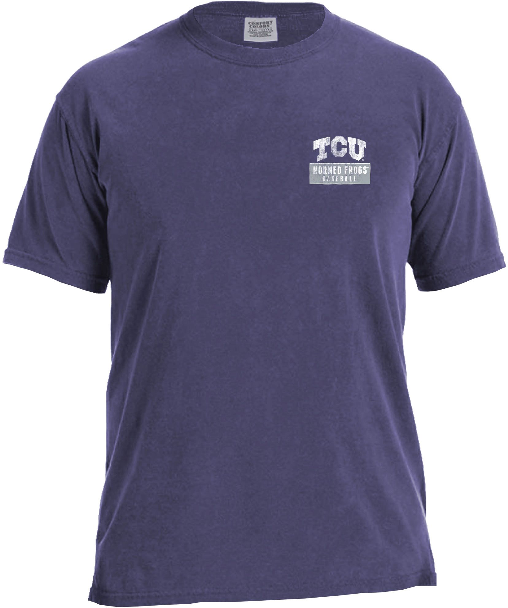 Image One Men's TCU Horned Frogs Purple Baseball Flag T-Shirt product image