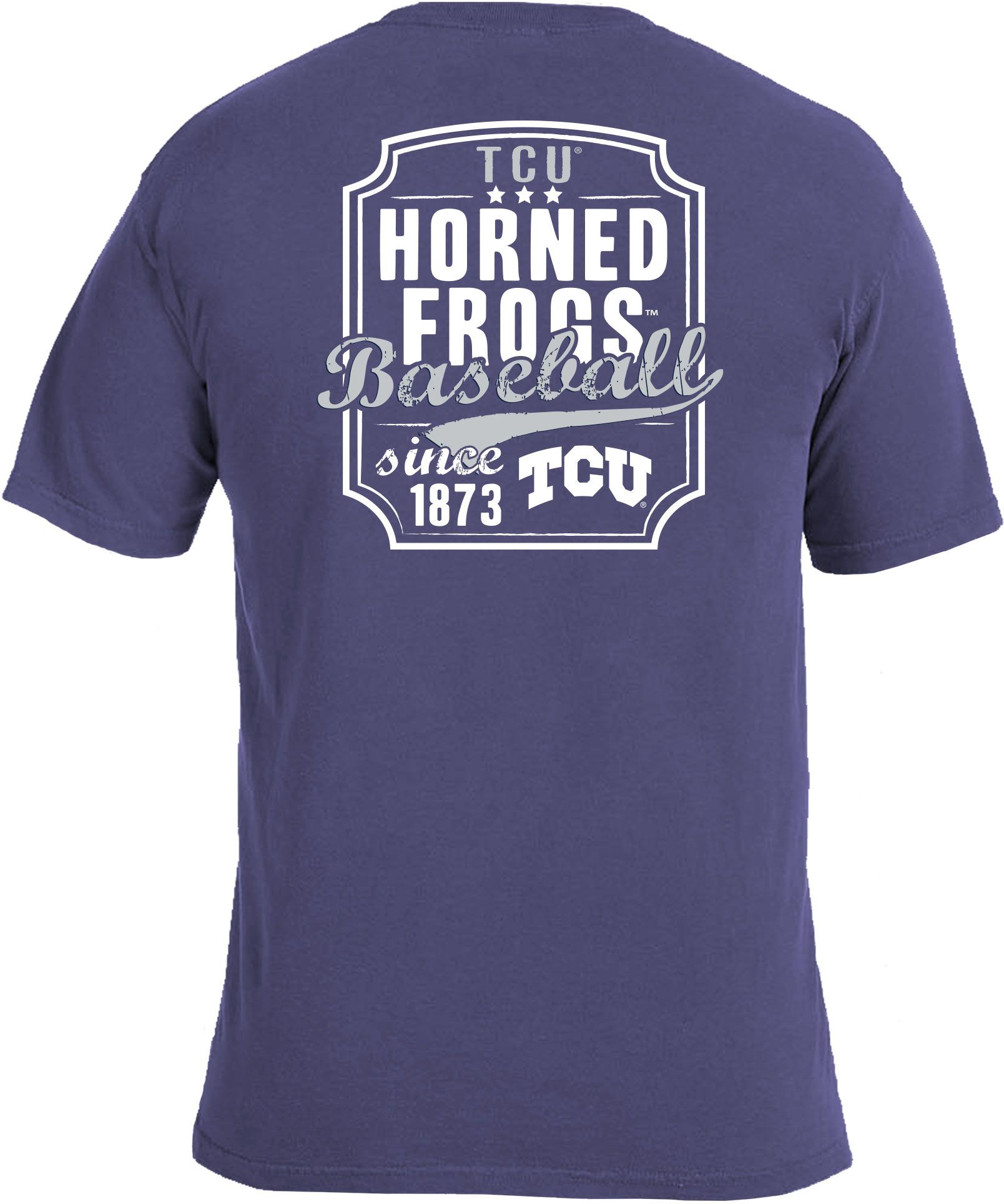 Image One Men's TCU Horned Frogs Purple Pocket T-Shirt product image