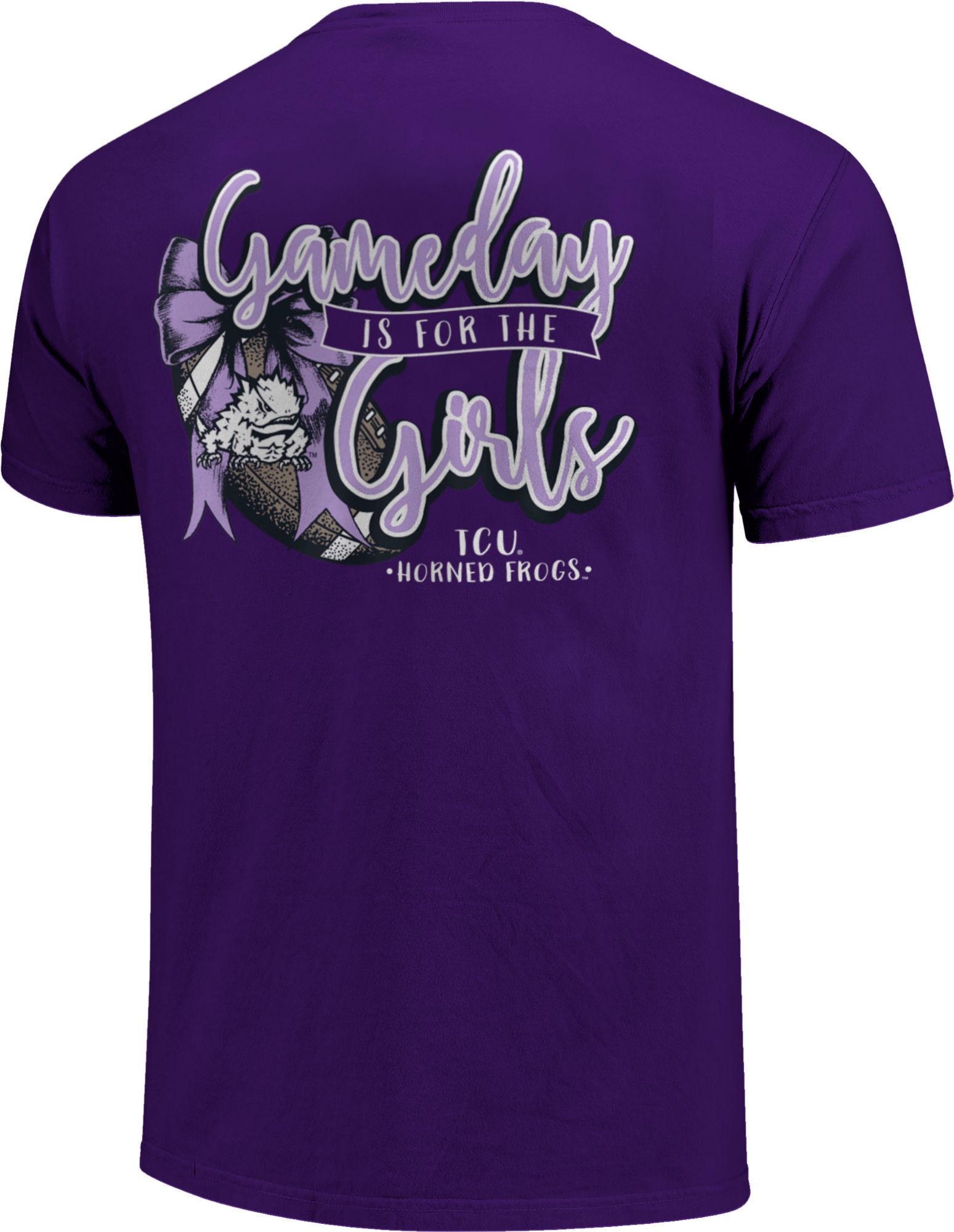 Image One Women's TCU Horned Frogs Purple Gameday Bow T-Shirt product image