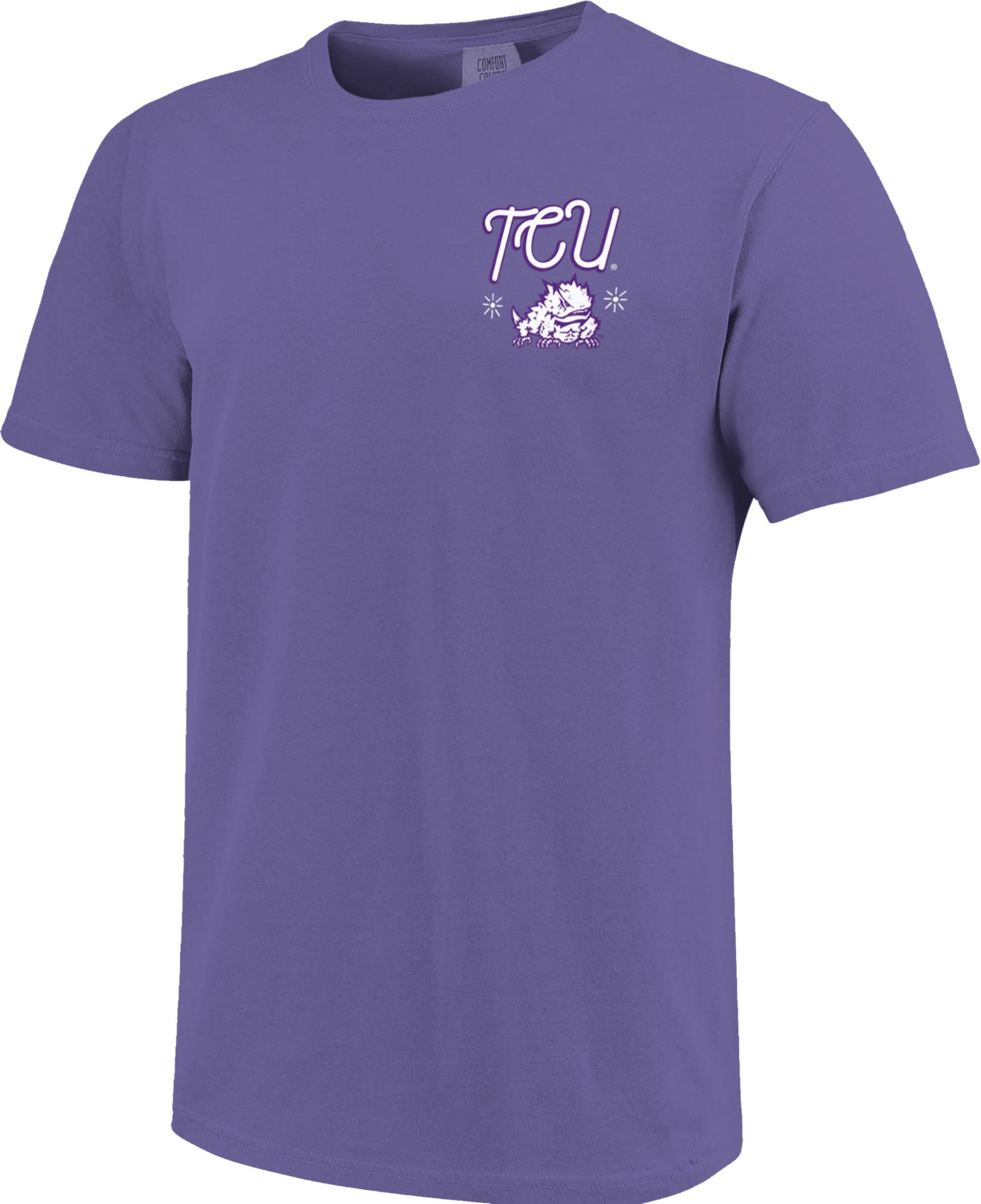 Image One Women's TCU Horned Frogs Purple Doodles T-Shirt product image