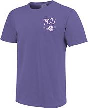 Image One Women's TCU Horned Frogs Purple Doodles T-Shirt product image