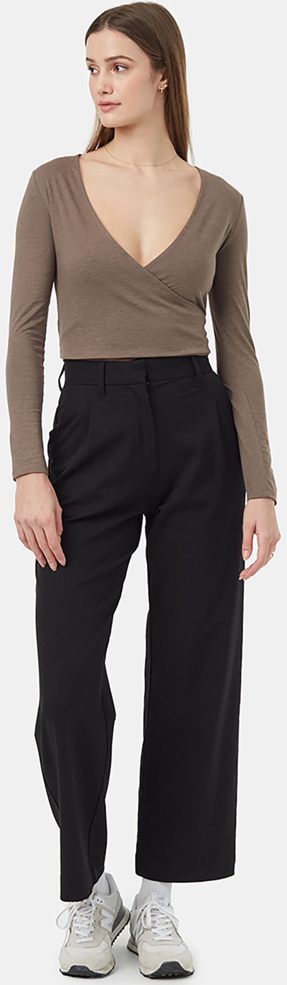 tentree Women's TreeBlend Wrap Long Sleeve Shirt product image