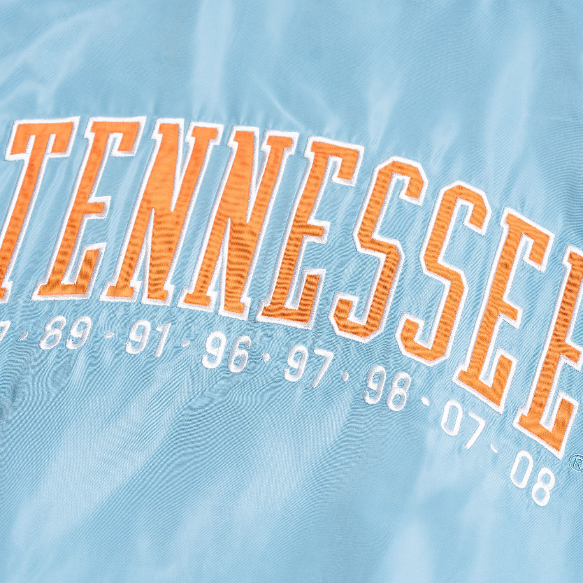 Homefield Adult Tennessee Volunteers Sky Blue Arch Bomber Jacket product image