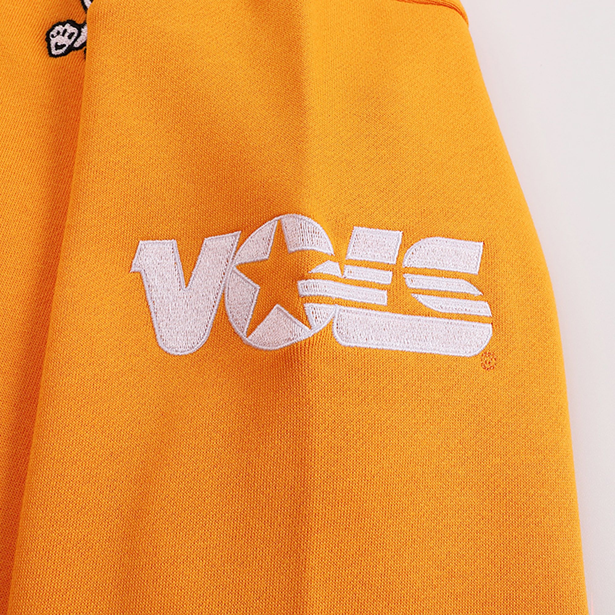 Homefield Adult Tennessee Volunteers Bright Orange Tri-Stripe Crew Pullover Sweatshirt product image