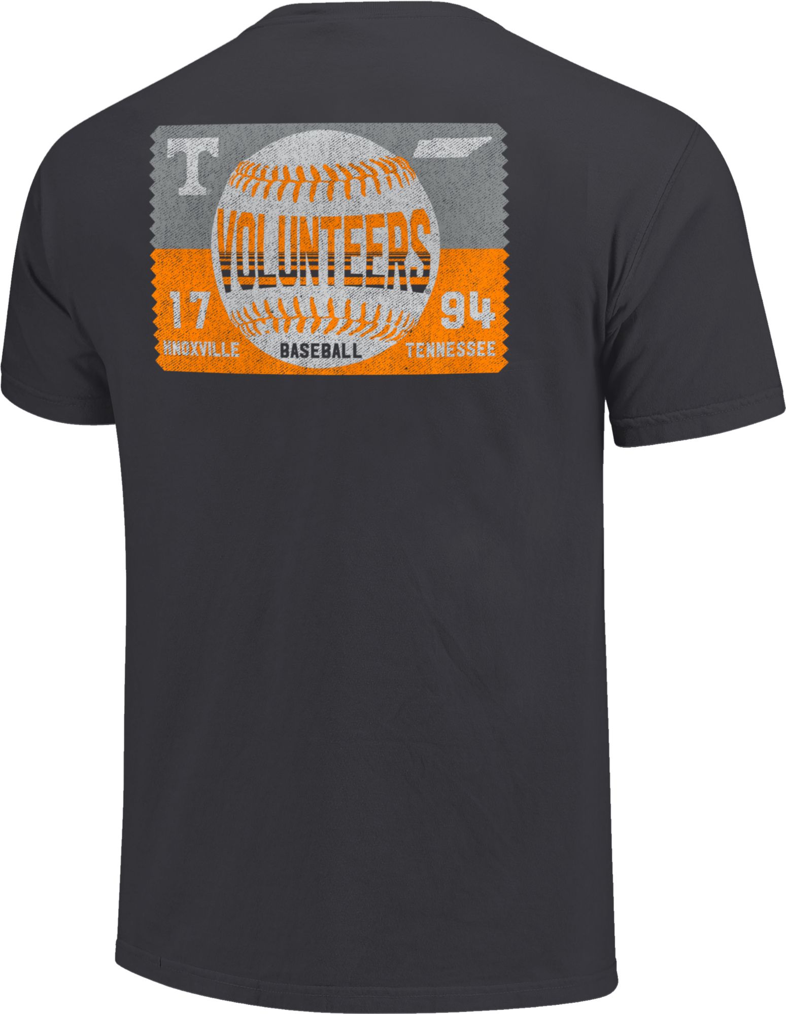 Image One Men's Tennessee Volunteers Grey Baseball Ticket T-Shirt product image