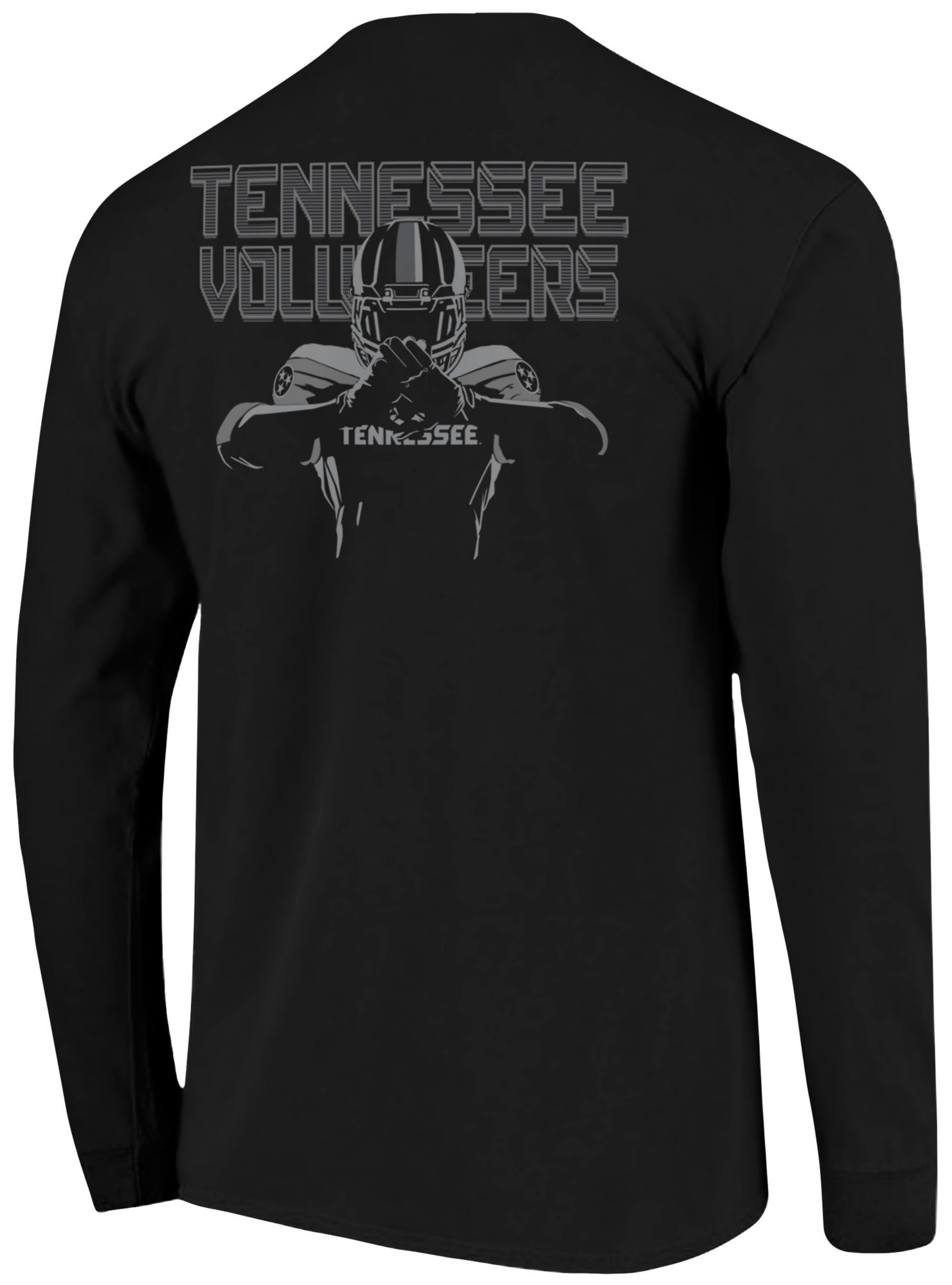 Image One Men's Tennessee Volunteers Black Shadow Long Sleeve T-Shirt product image