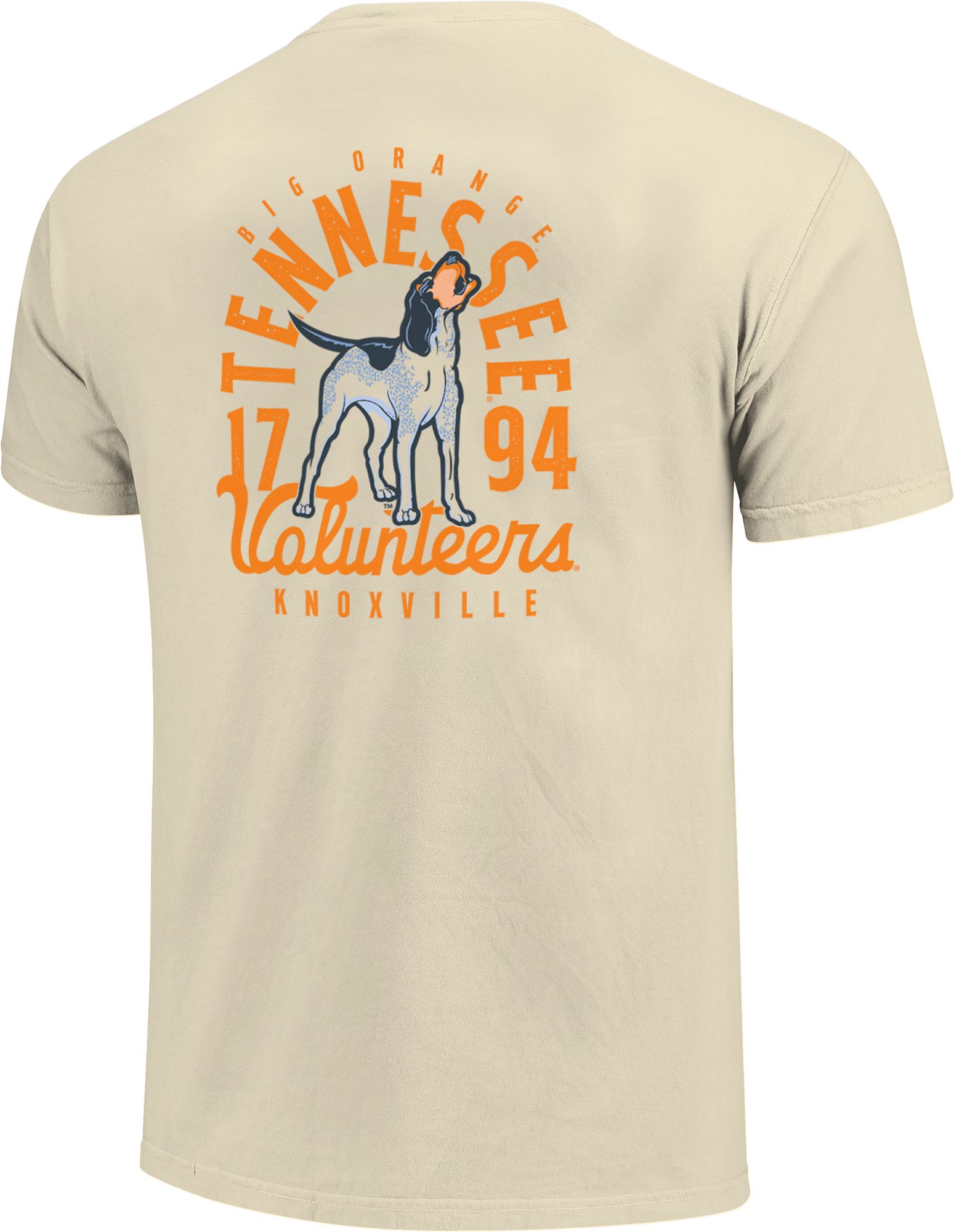 Image One Men's Tennessee Volunteers Ivory Mascot Overlay T-Shirt product image