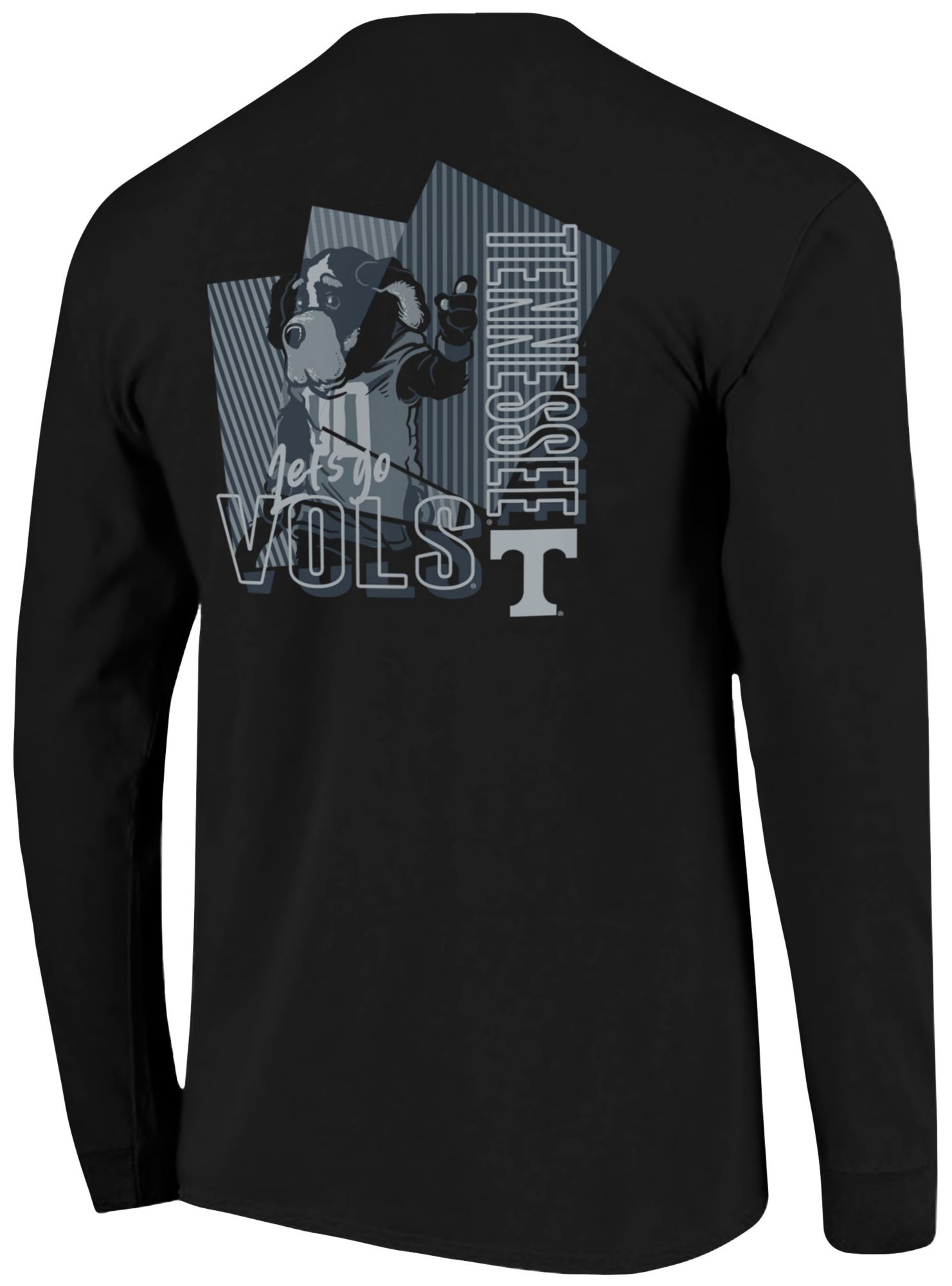 Image One Men's Tennessee Volunteers Black Smokey Long Sleeve T-Shirt product image