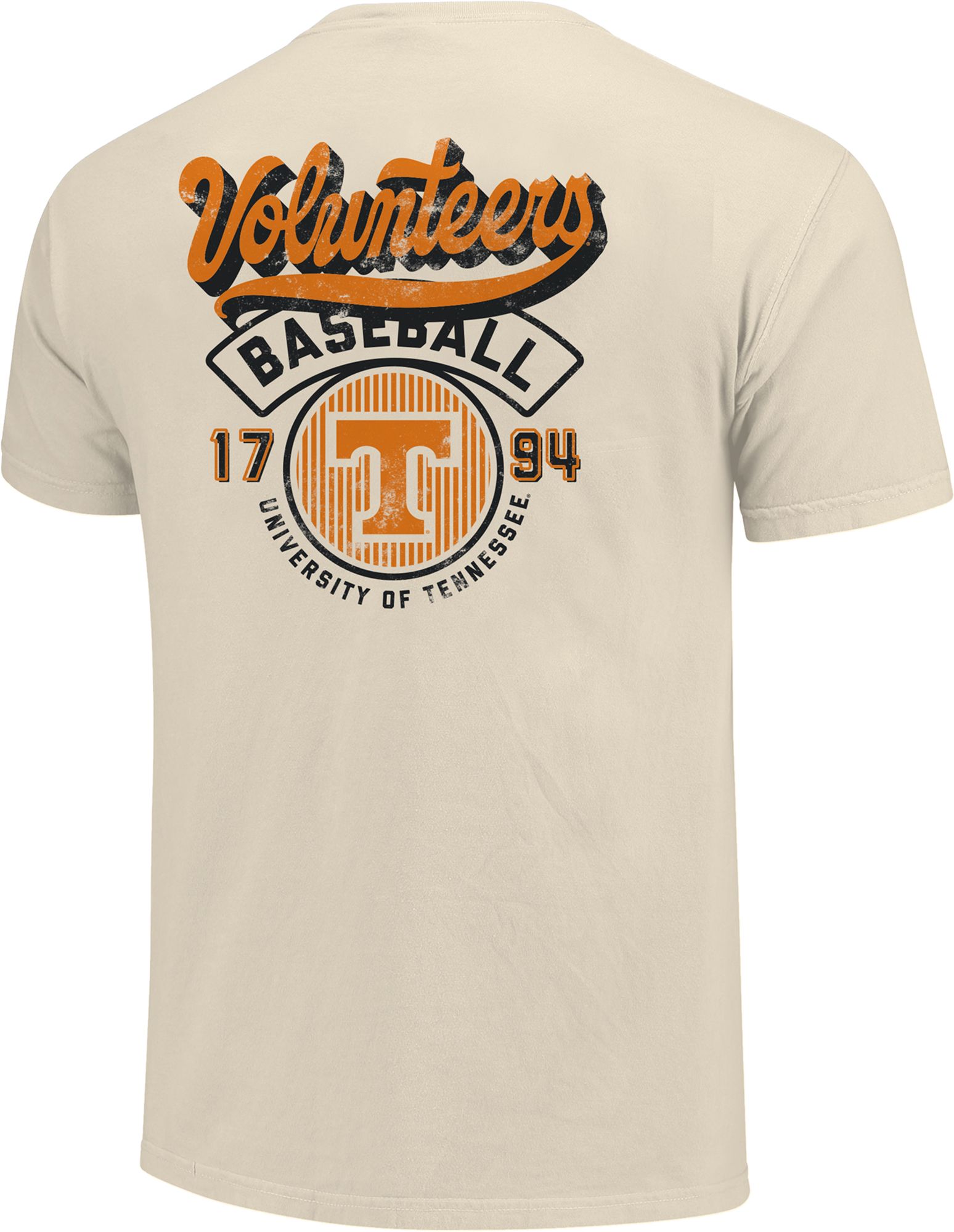 Image One Men's Tennessee Volunteers Ivory Baseball Logo T-Shirt product image