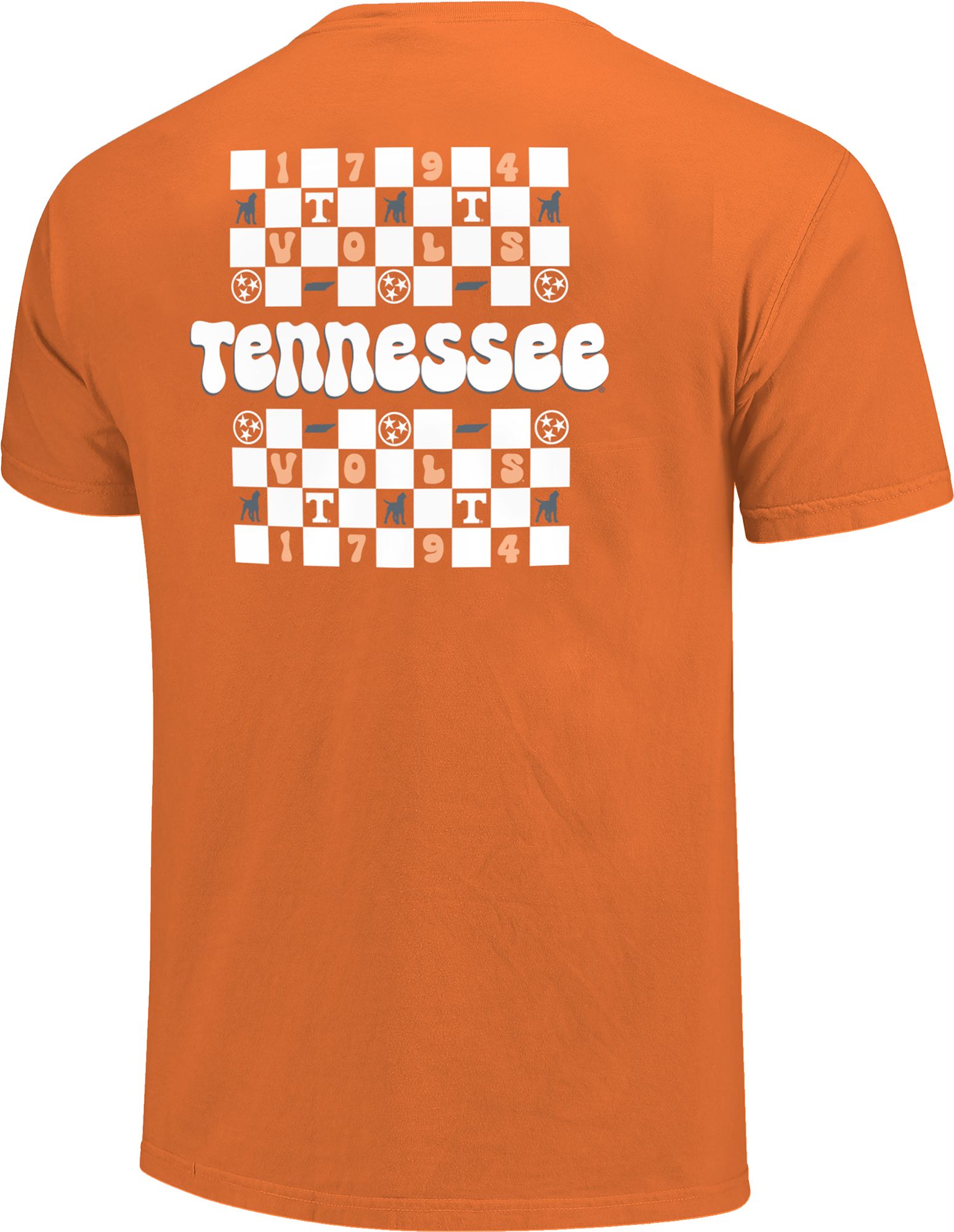 Image One Men's Tennessee Volunteers Tennessee Orange Checkerboard T-Shirt product image