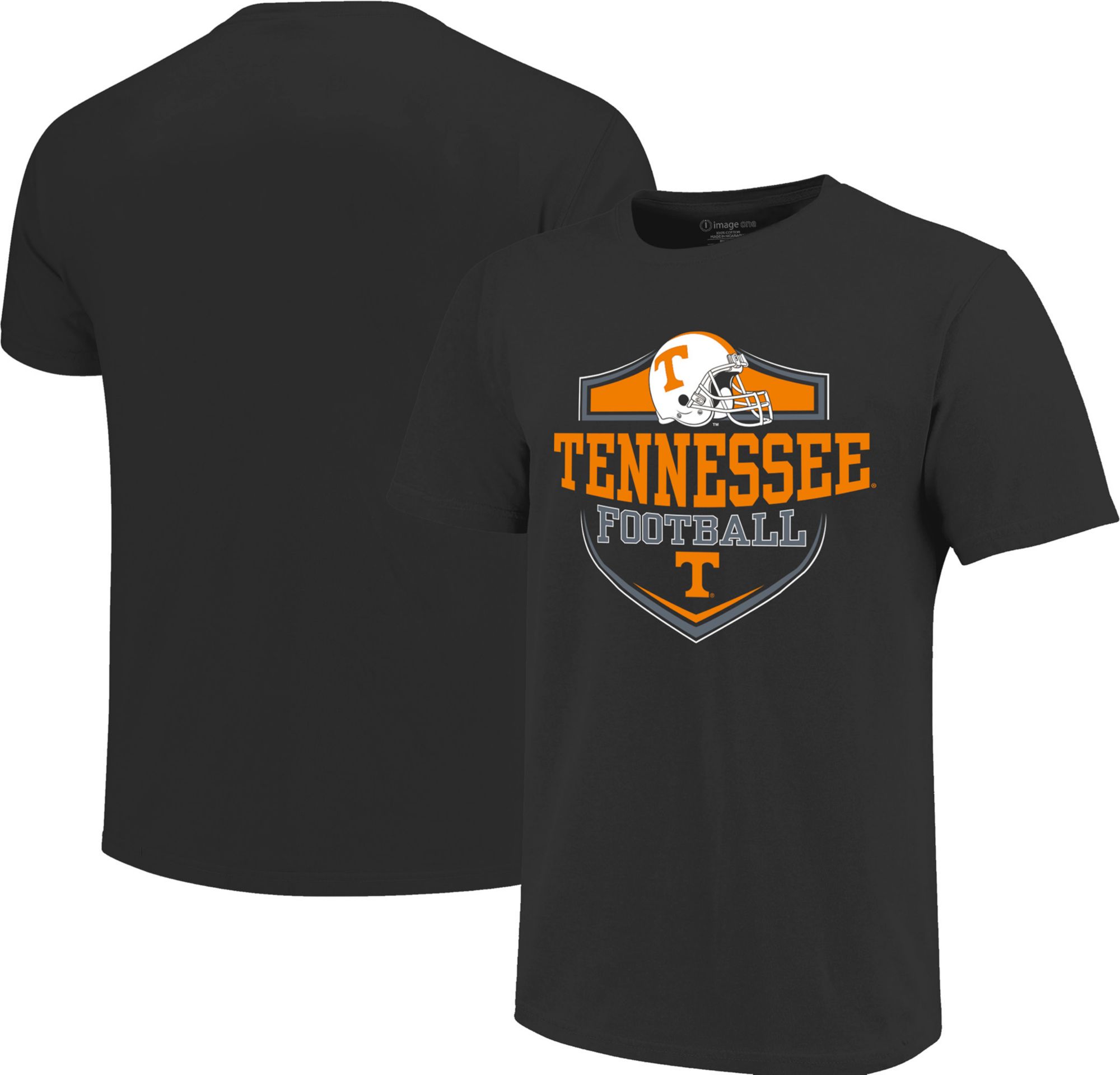 Image One Youth Tennessee Volunteers Black Football Helmet Badge T-Shirt product image