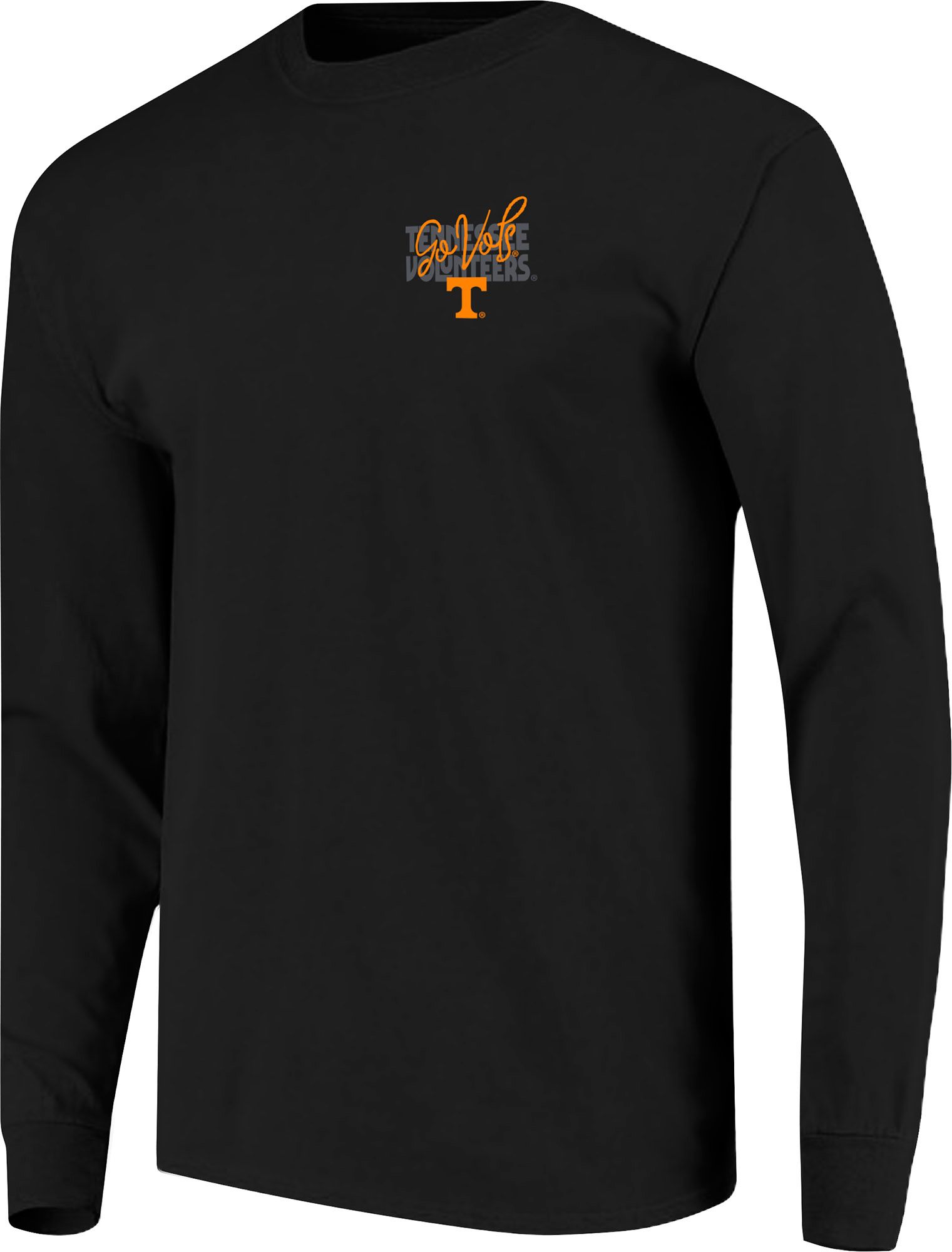 Image One Men's Tennessee Volunteers Black Dark Sunset Stadium Long Sleeve T-Shirt product image