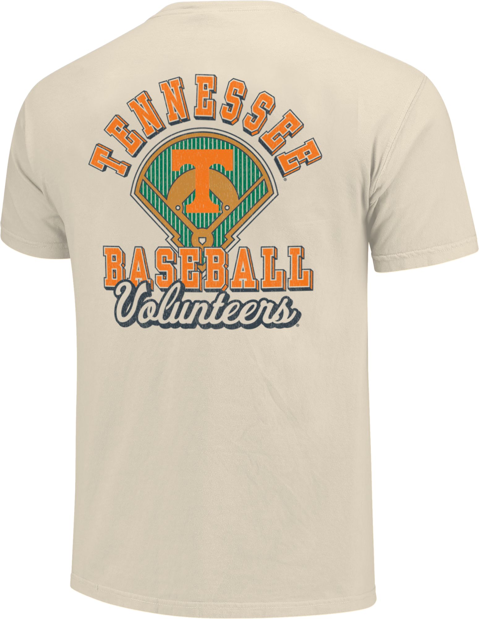 Image One Men's Tennessee Volunteers Ivory Baseball Field Block T-Shirt product image