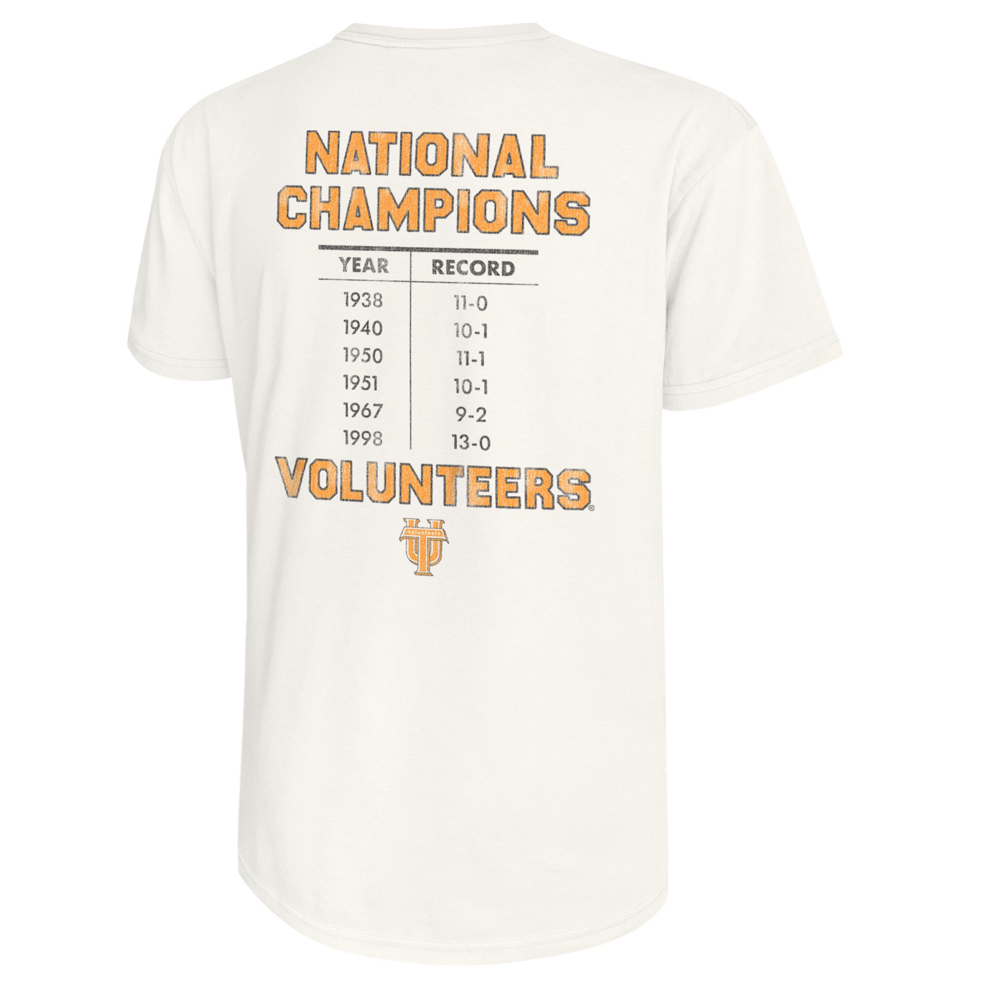 Retro Brand Men's Tennessee Volunteers White Mascot T-Shirt product image