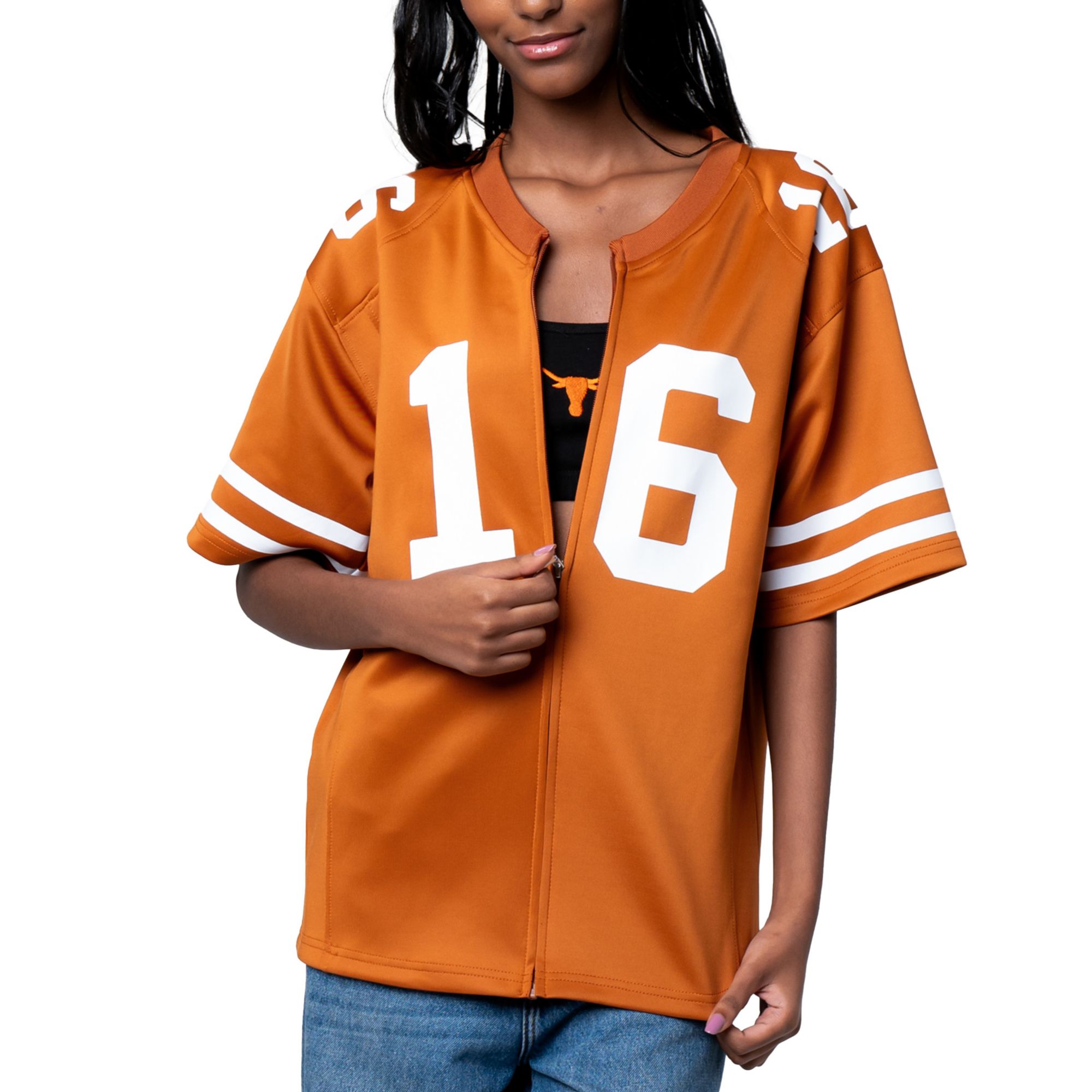 Established & Co Women's Texas Longhorns Arch Manning #16 Orange Jersey product image