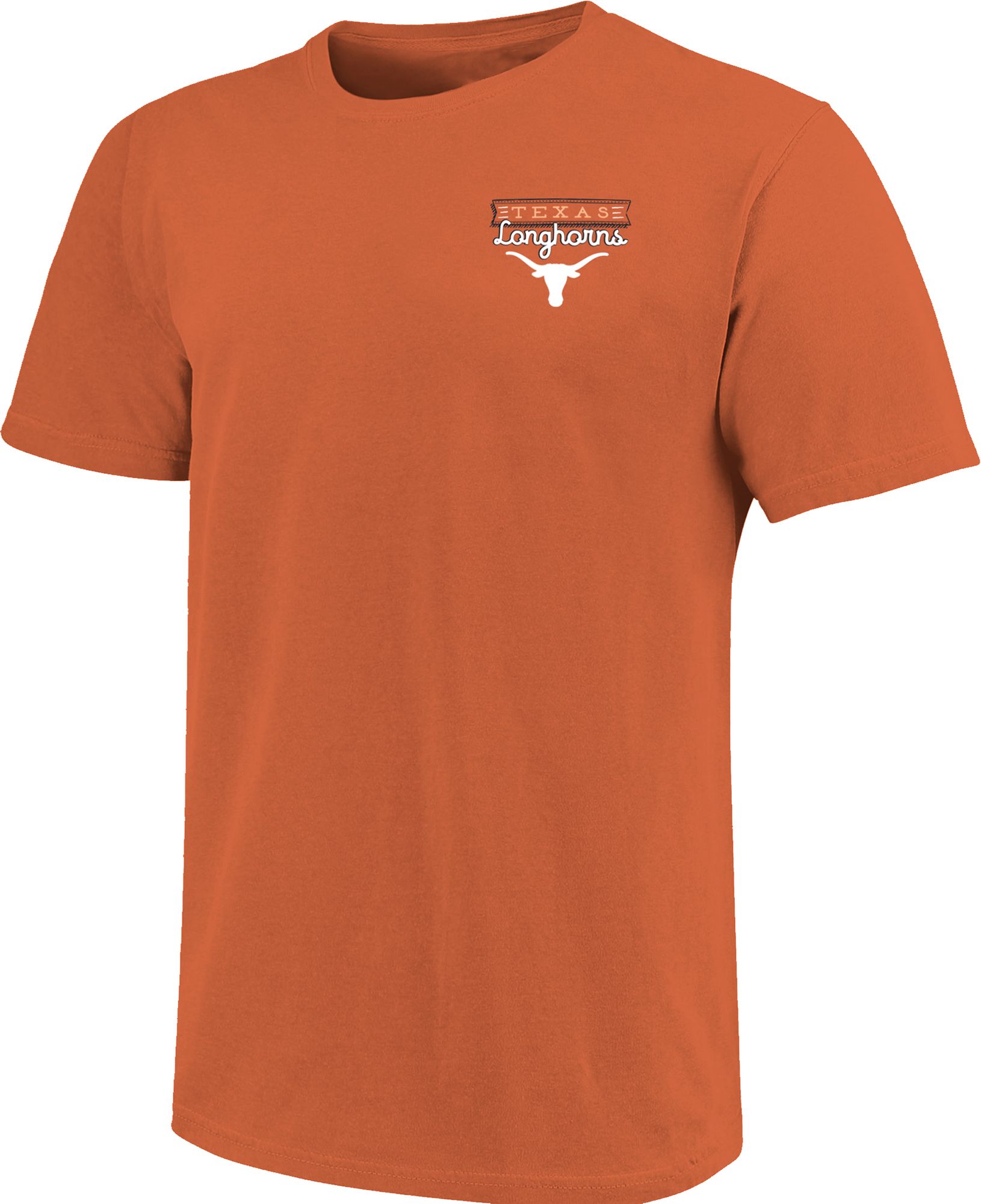 Image One Adult Texas Longhorns Burnt Orange Sketch Banner T-Shirt product image