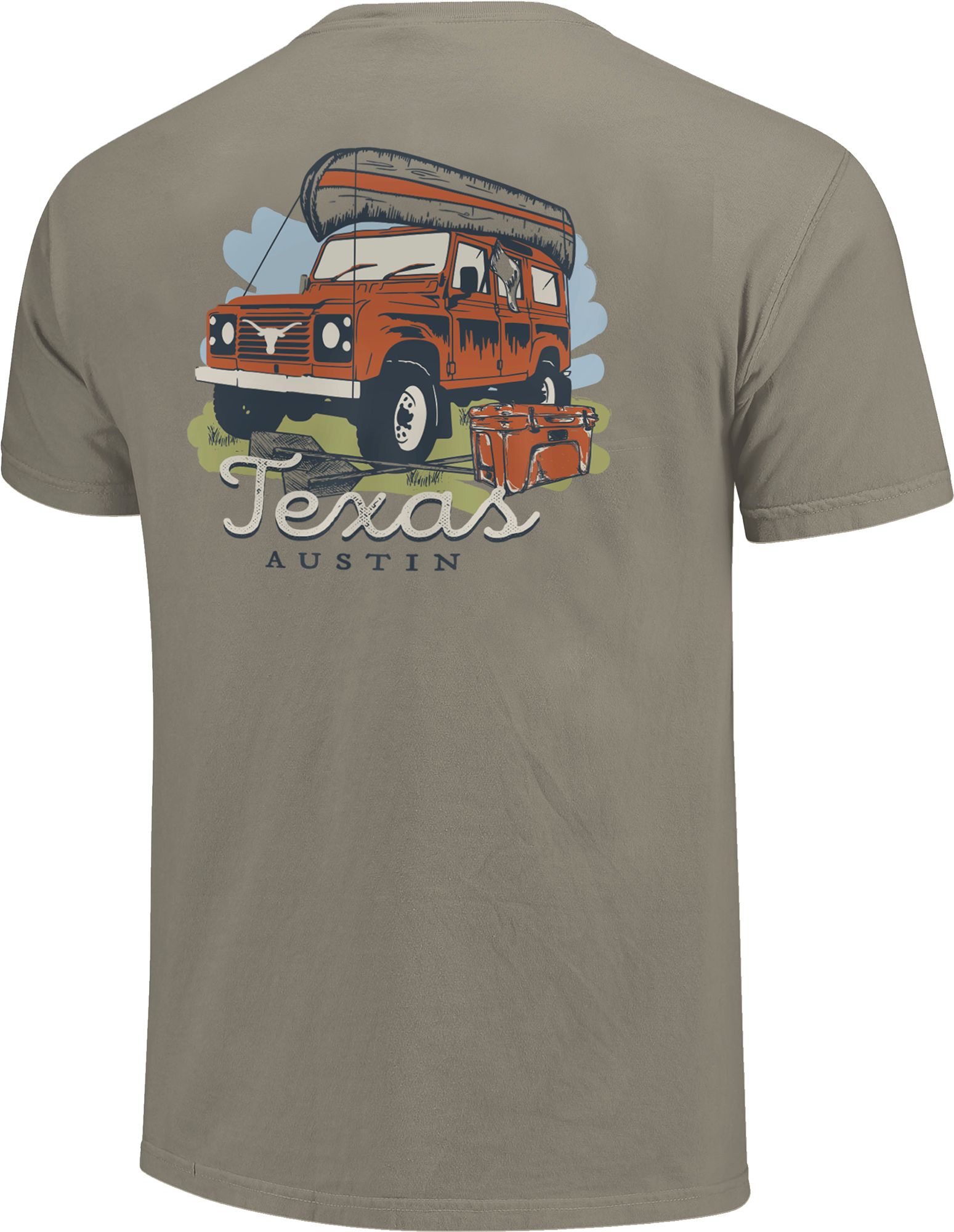 Image One Adult Texas Longhorns Grey Springtime Adventure T-Shirt