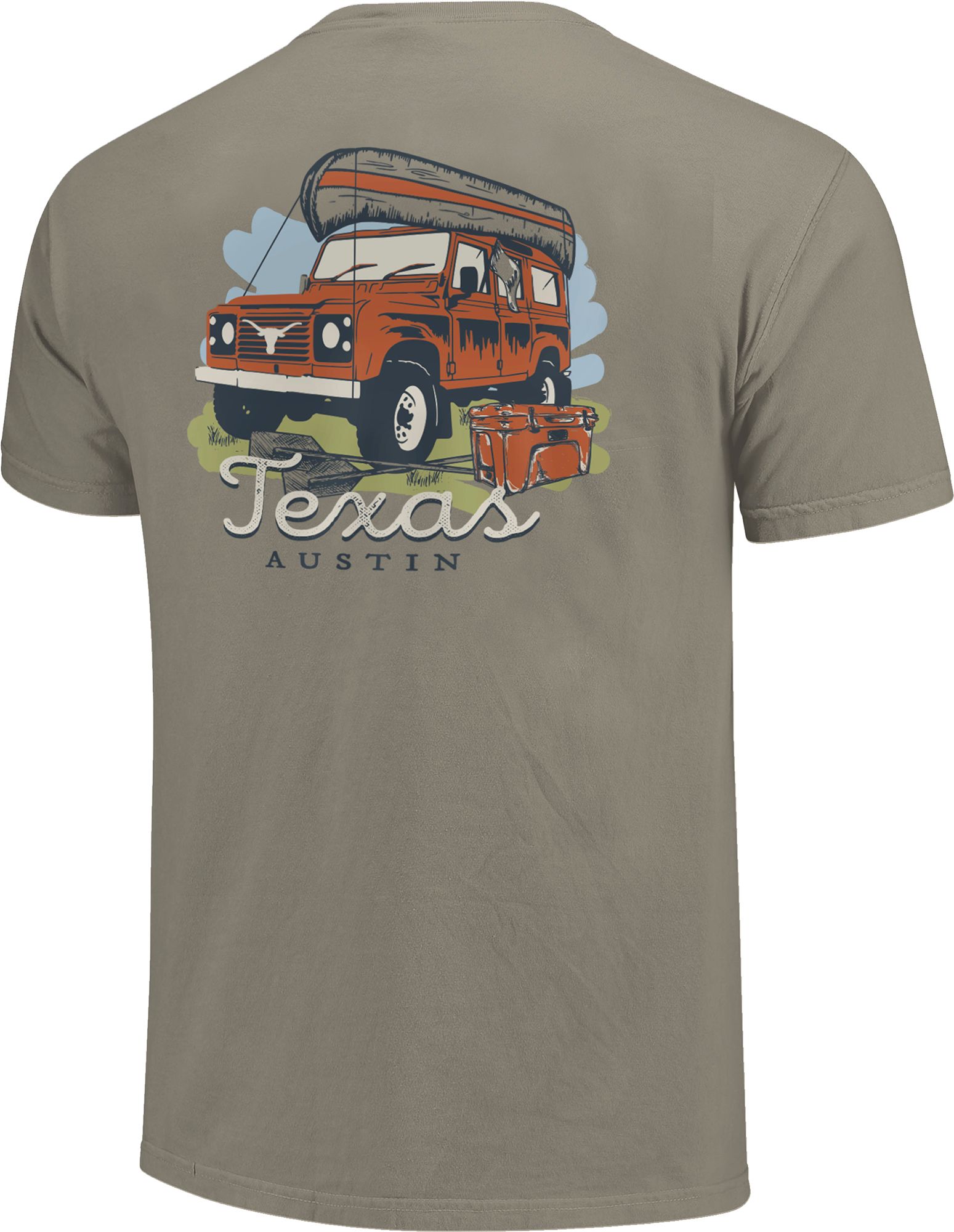 Image One Adult Texas Longhorns Grey Springtime Adventure T-Shirt product image