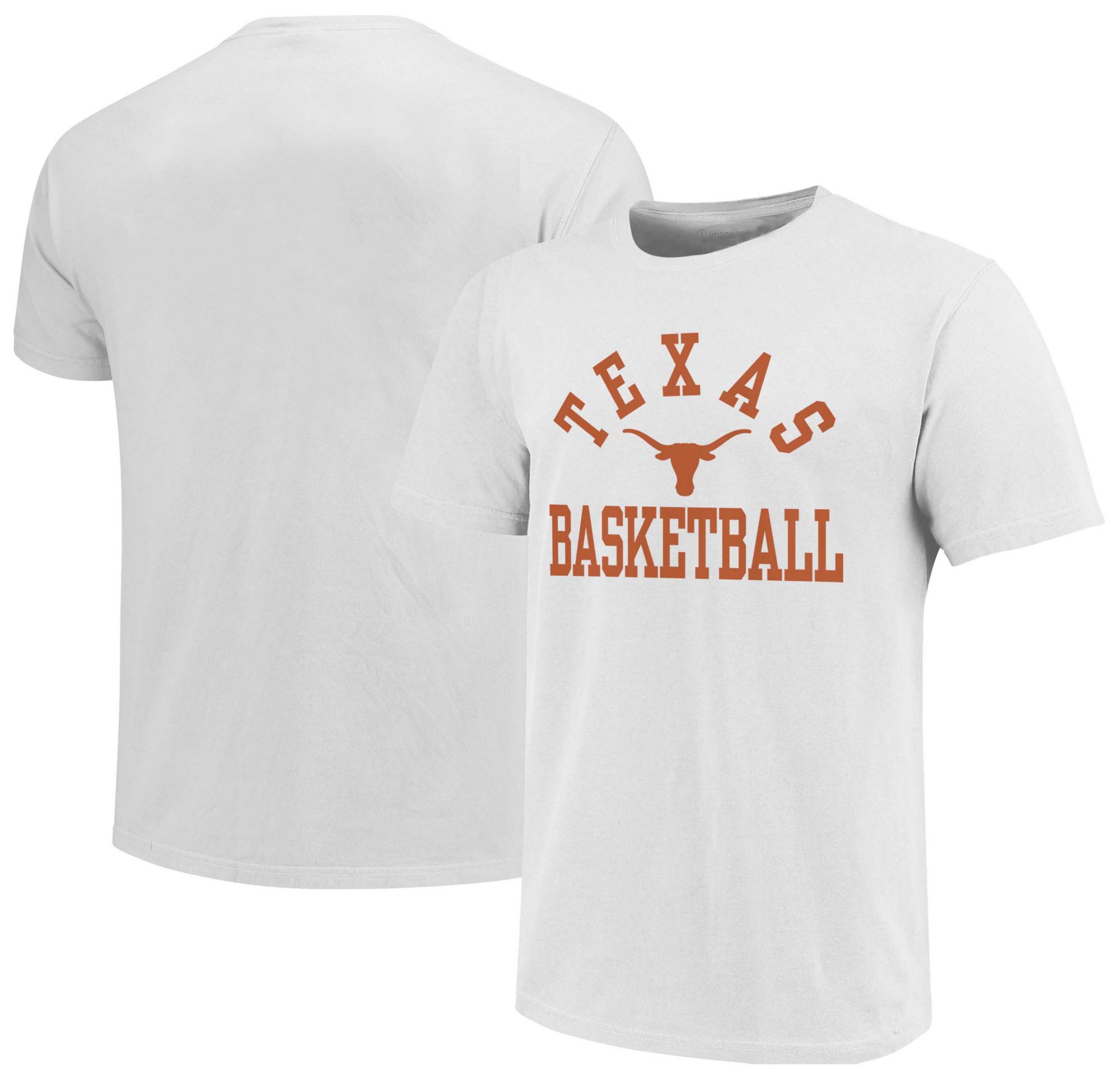 Image One Men's Texas Longhorns White Basketball T-Shirt product image