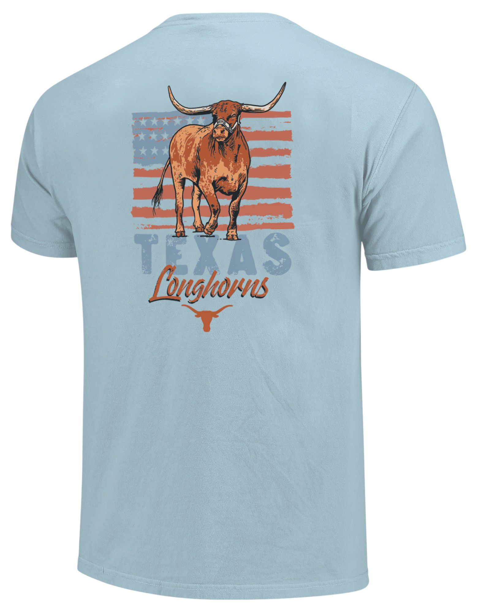 Image One Adult Texas Longhorns Americana Light Blue T-Shirt product image