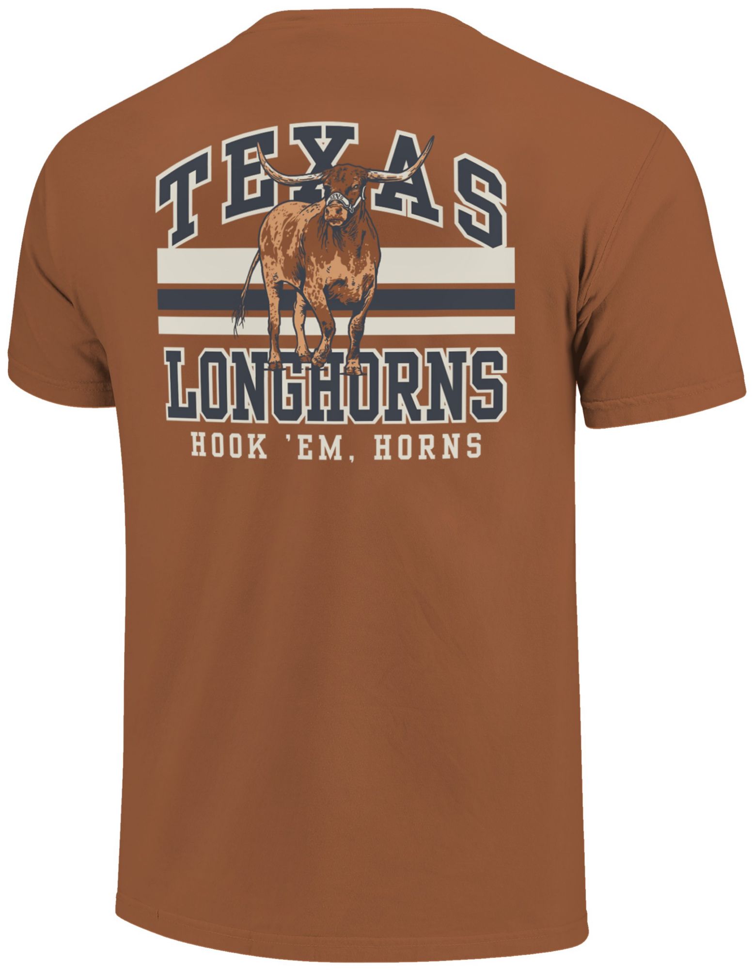 Image One Men's Texas Longhorns Yam Mascot Arched Short Sleeve T-Shirt product image