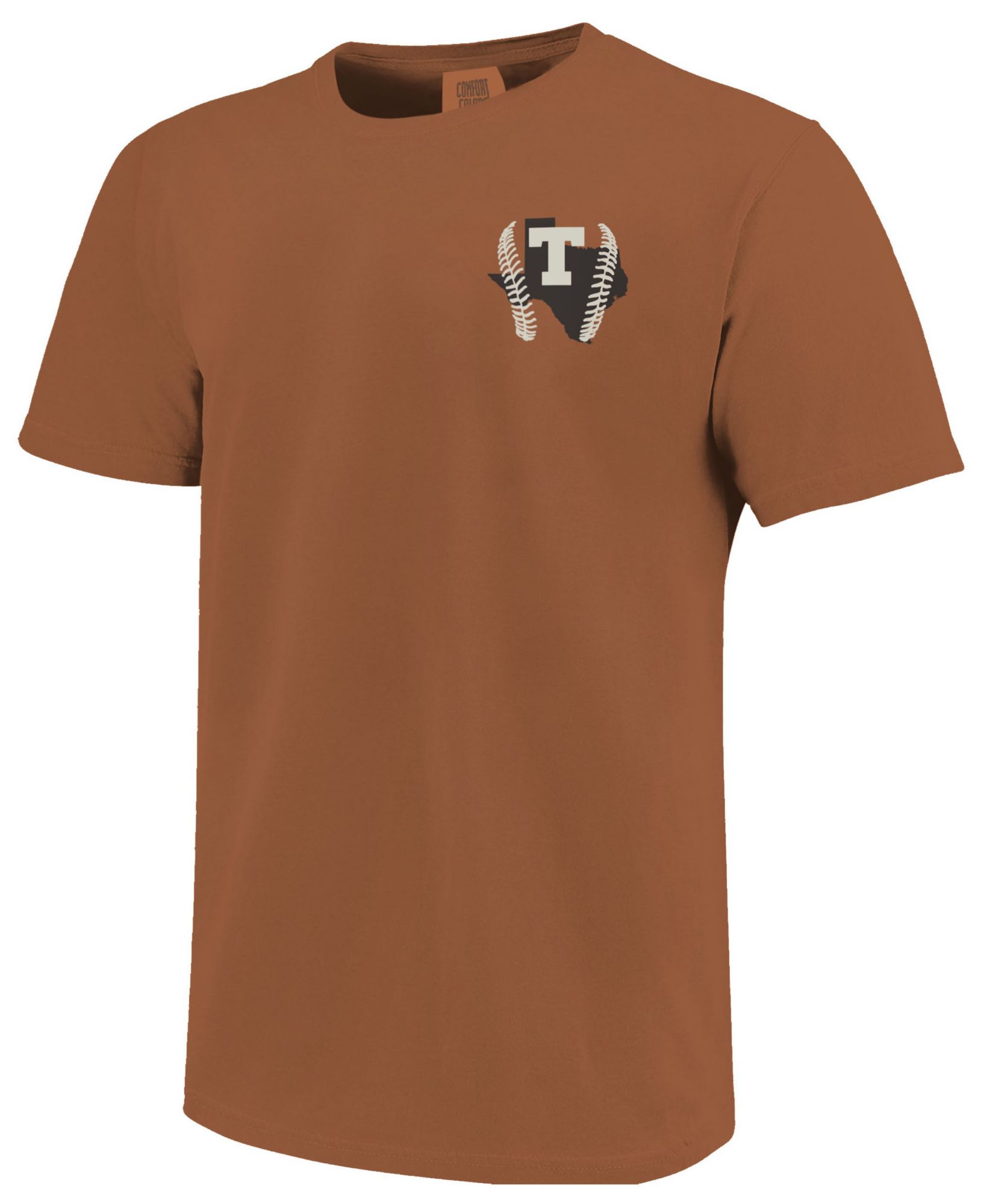 Image One Men's Texas Longhorns Orange Baseball Mascot T-Shirt product image