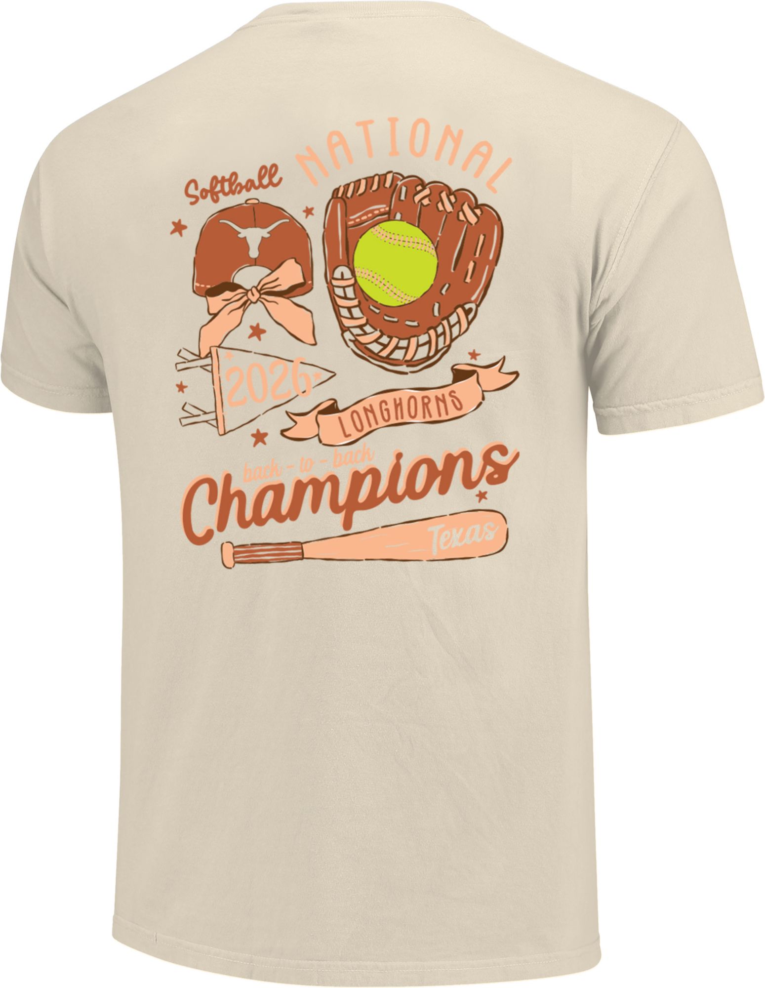 Image One Women's 2026 Women's College World Series Softball Champions Texas Longhorns T-Shirt product image