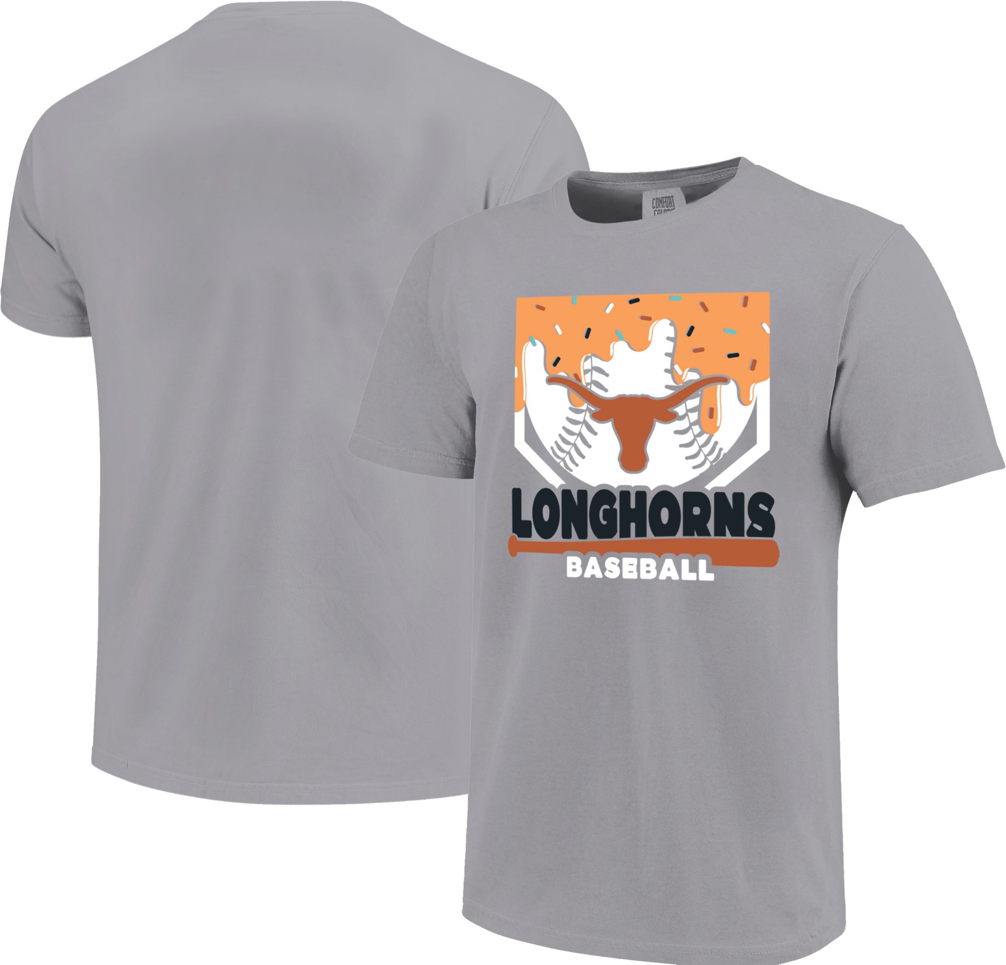 Image One Youth Texas Longhorns Granite Home Plate Drip T-Shirt product image