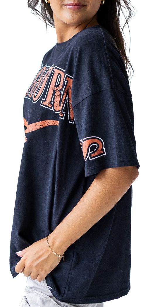 Gameday Social Women's Texas Longhorns Washed Black The Band Short Sleeve T-Shirt product image