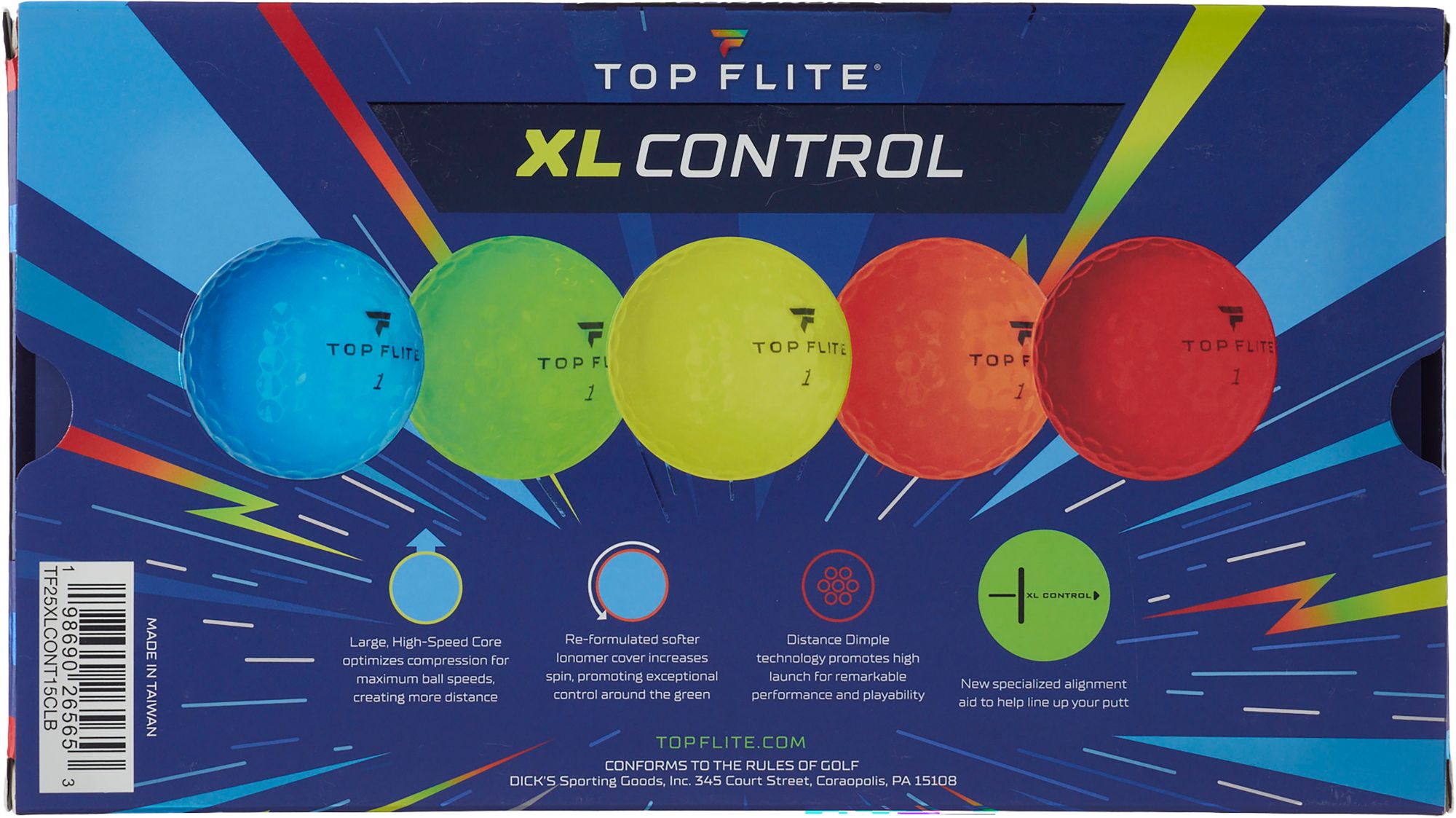Top Flite XL Control Golf Balls - 15 Pack product image