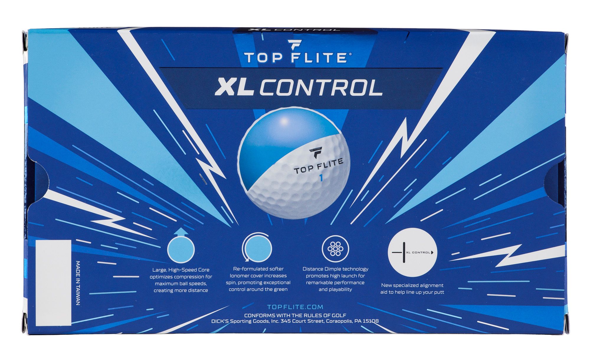 Top Flite XL Control Shamrock Golf Balls - 15 Pack product image