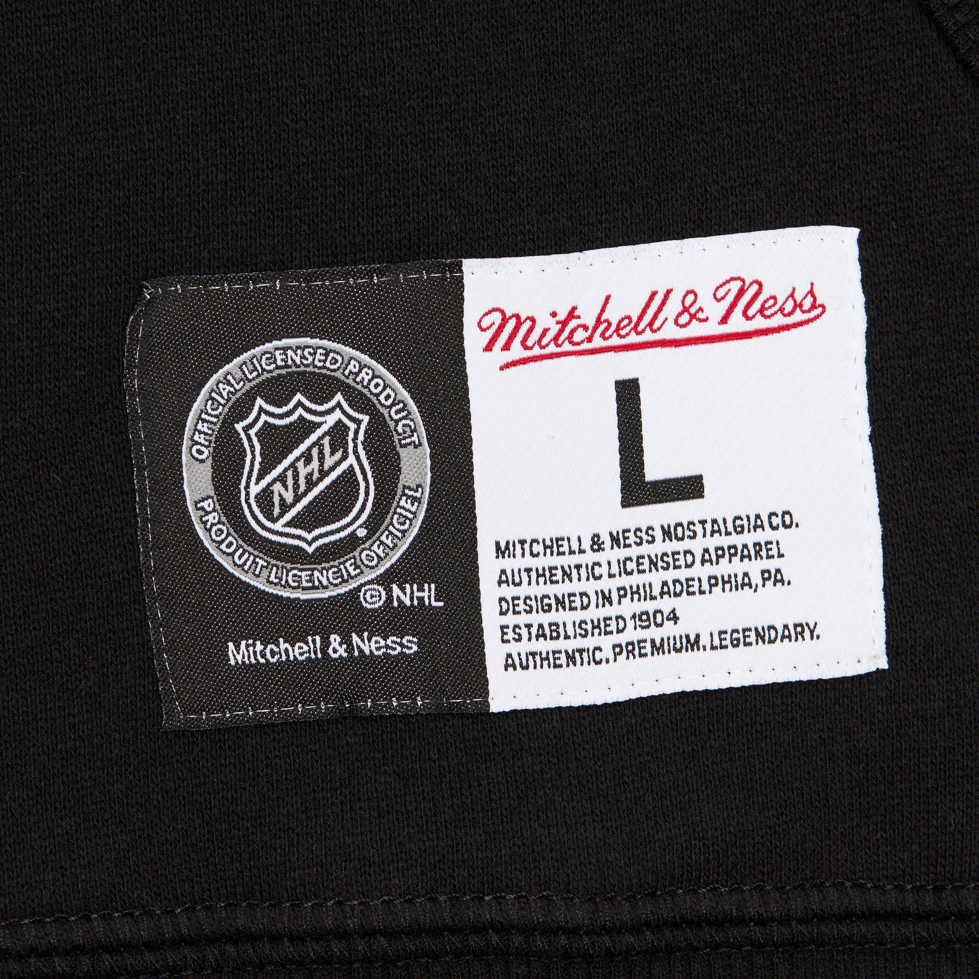 Mitchell & Ness Men's Chicago Blackhawks Black Logo Fleece Hoodie product image