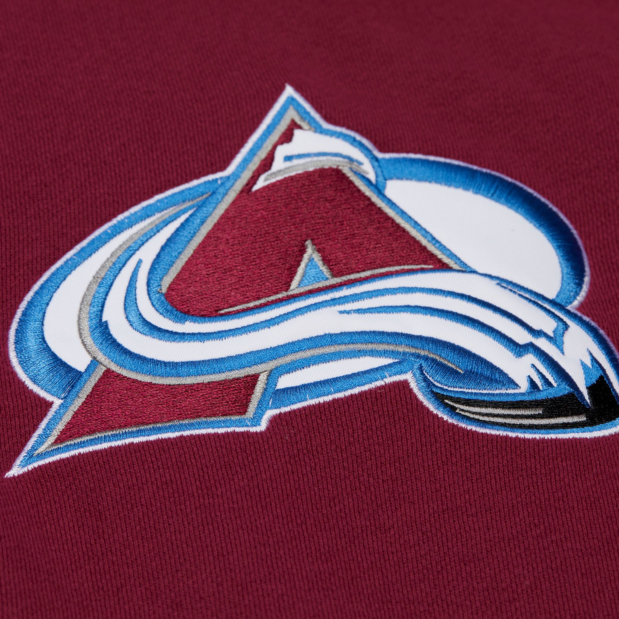 Mitchell & Ness Men's Colorado Avalanche Red 'Throw It Back' Quilted Pullover Hoodie product image