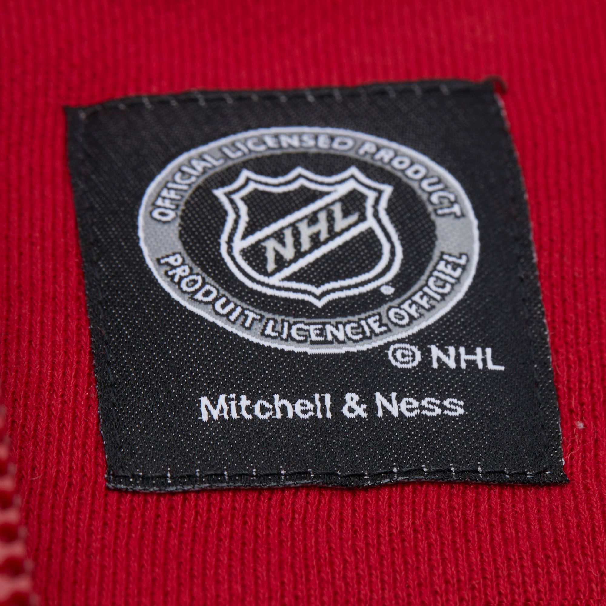 Mitchell & Ness Men's Detroit Red Wings Red 'Throw It Back' Quilted Pullover Hoodie product image