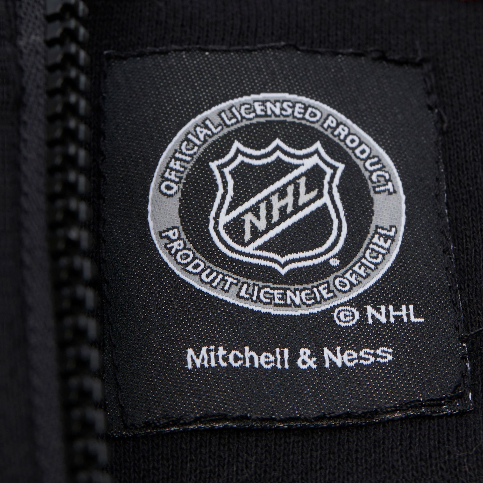 Mitchell & Ness Men's Los Angeles Kings Black 'Throw It Back' Quilted Pullover Hoodie product image