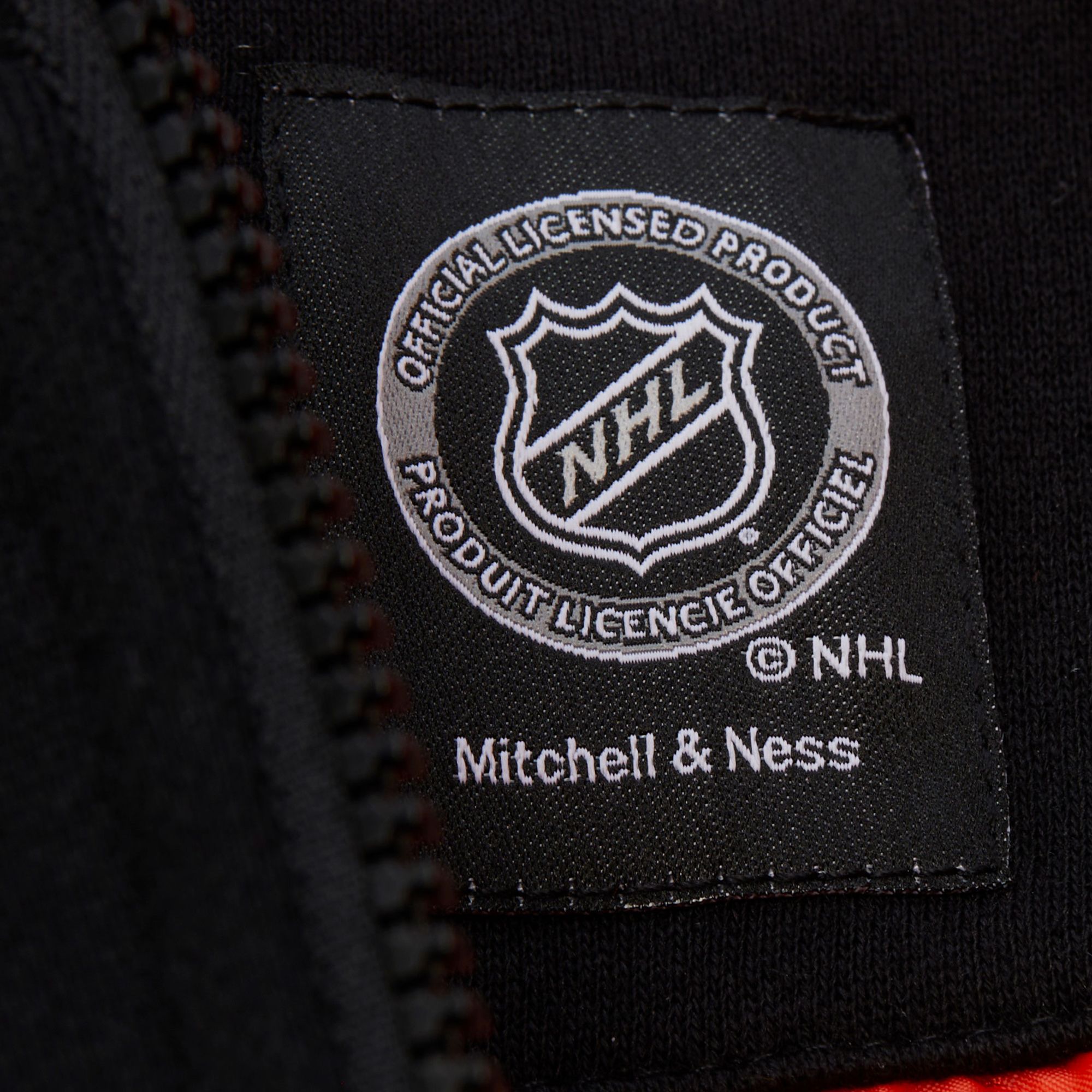 Mitchell & Ness Men's Philadelphia Flyers Black 'Throw It Back' Quilted Pullover Hoodie product image
