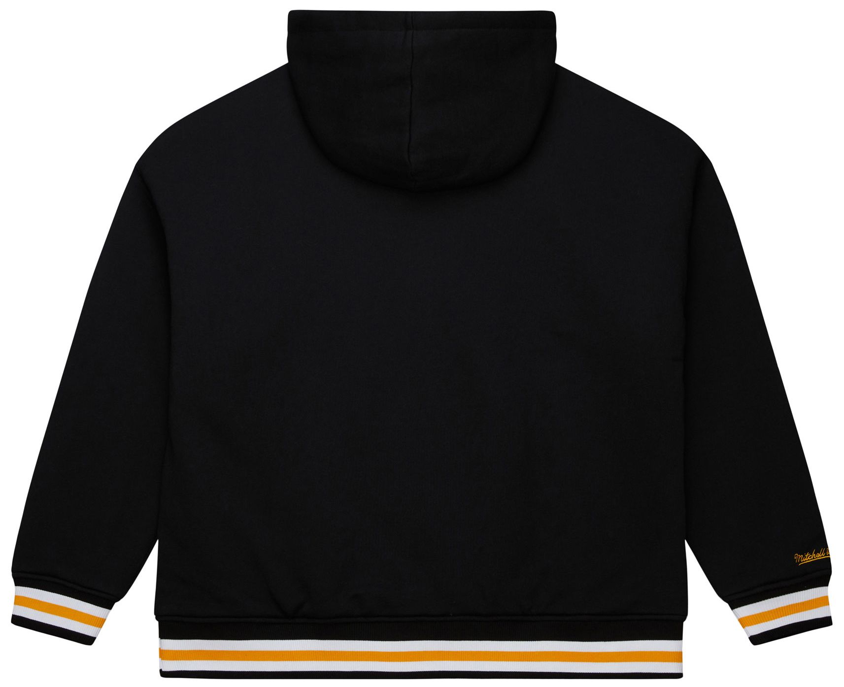 Mitchell & Ness Men's Pittsburgh Penguins Black 'Throw It Back' Quilted Pullover Hoodie product image
