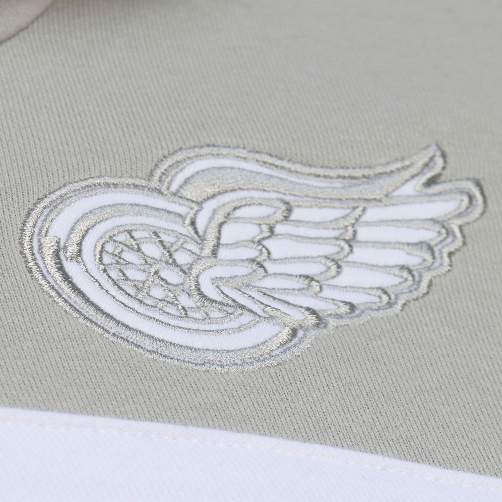 Mitchell & Ness Men's Detroit Red Wings Light Grey Head Coach Pullover Hoodie product image