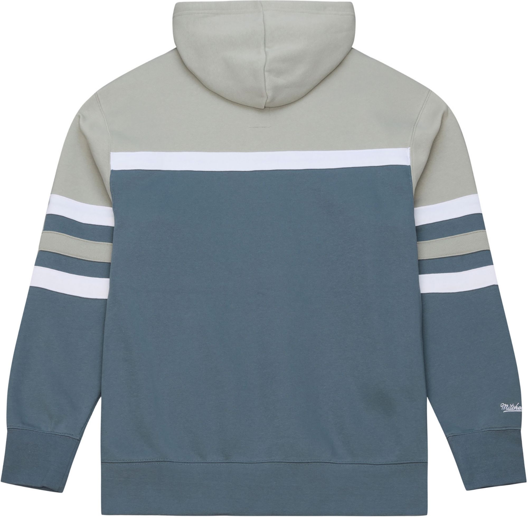 Mitchell & Ness Men's Colorado Avalanche Light Grey Head Coach Pullover Hoodie product image