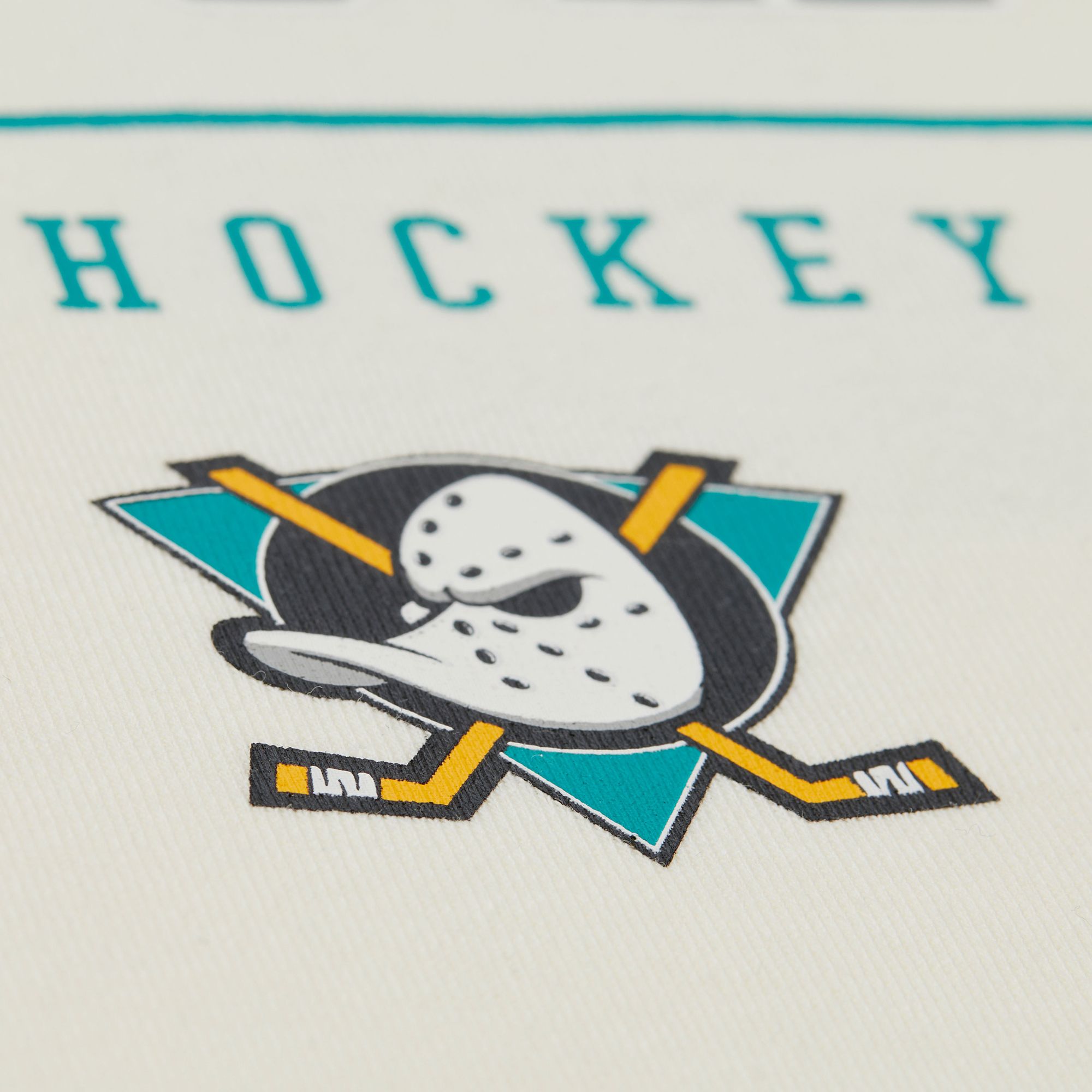 Mitchell & Ness Men's Anaheim Ducks Cream All In Walk Off Fleece Pullover Hoodie product image