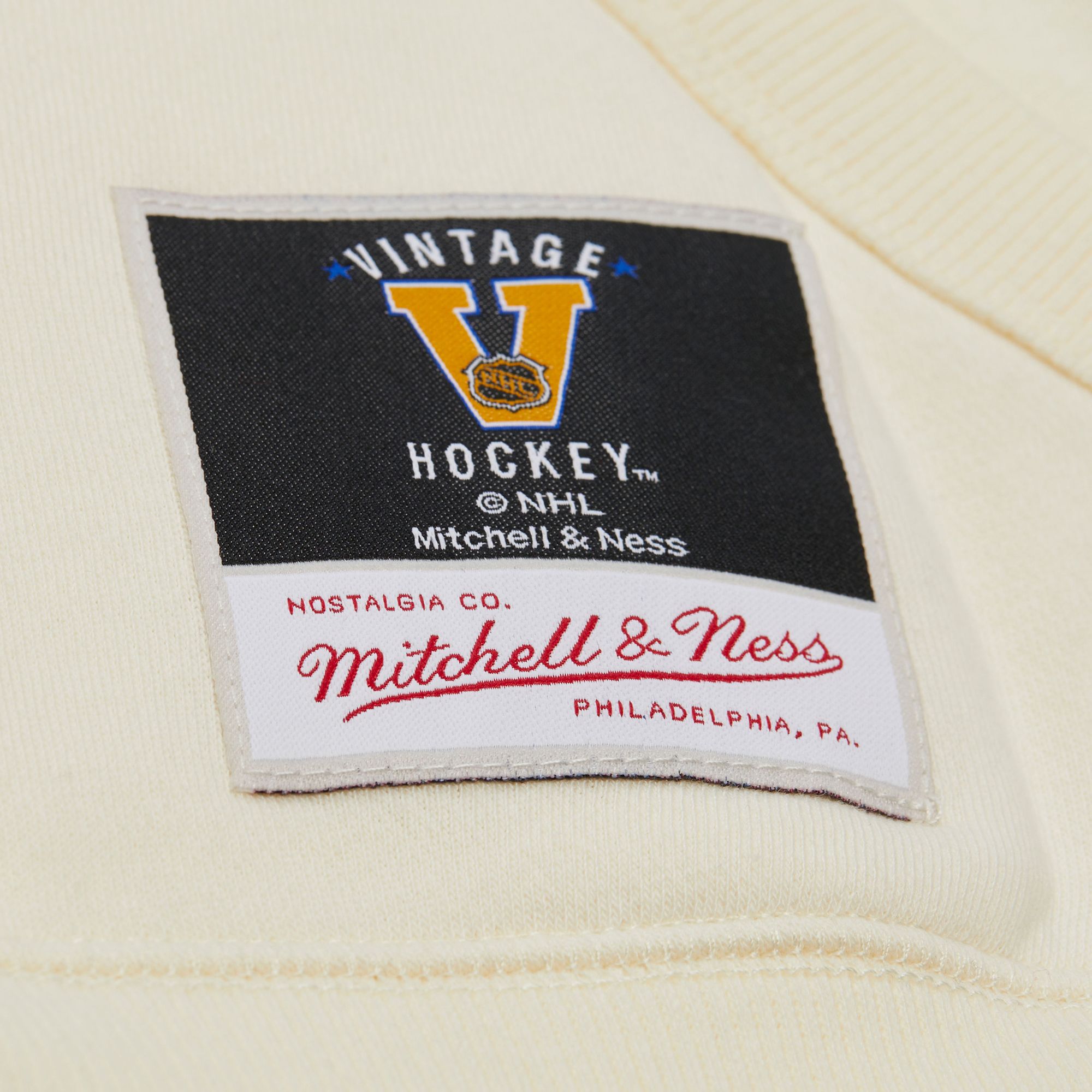 Mitchell & Ness Men's New Jersey Devils Cream All In Walk Off Fleece Pullover Hoodie product image